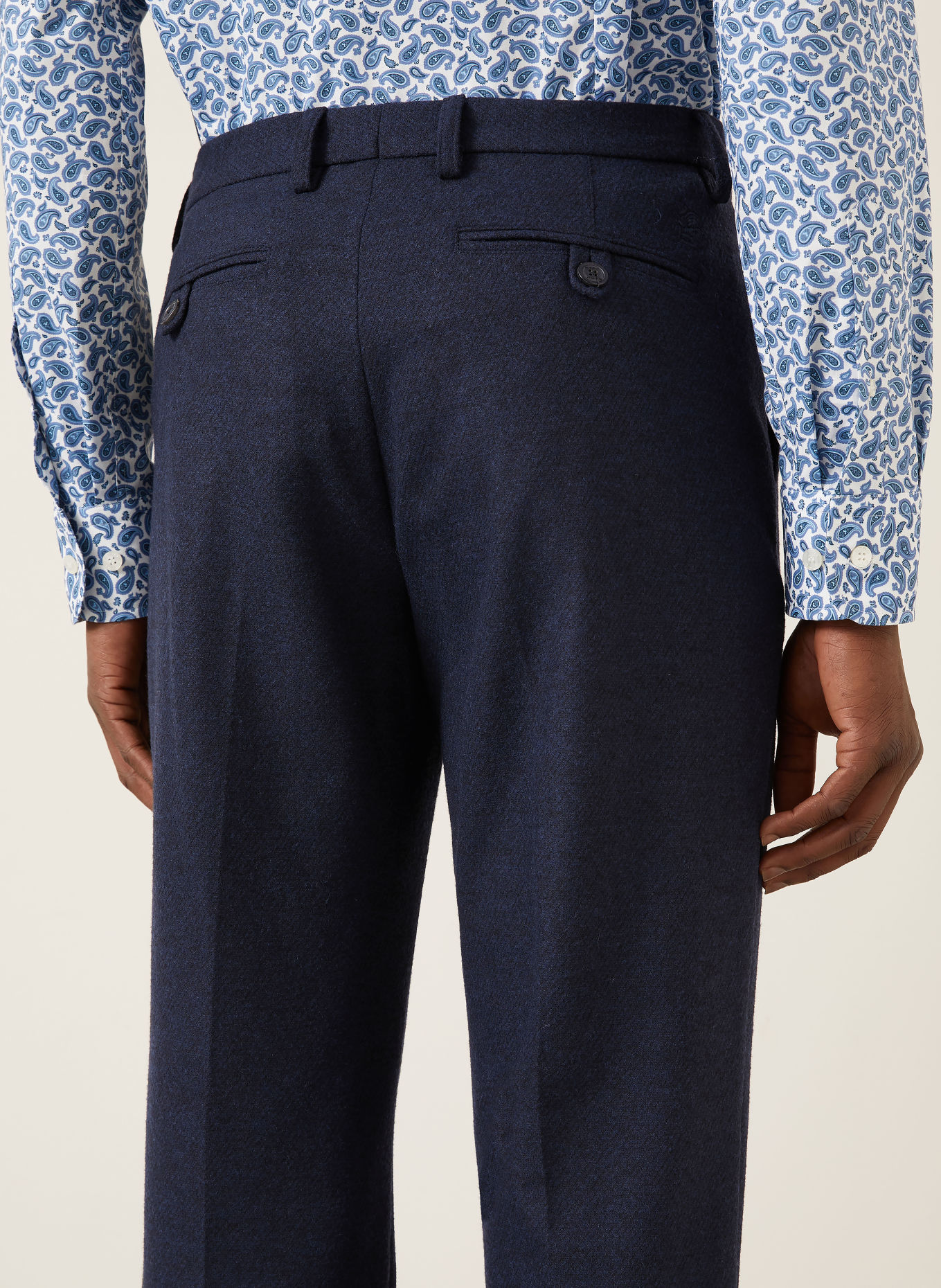 ETRO Spodnie garniturowe o kroju Regular Fit z flaneli: B0065