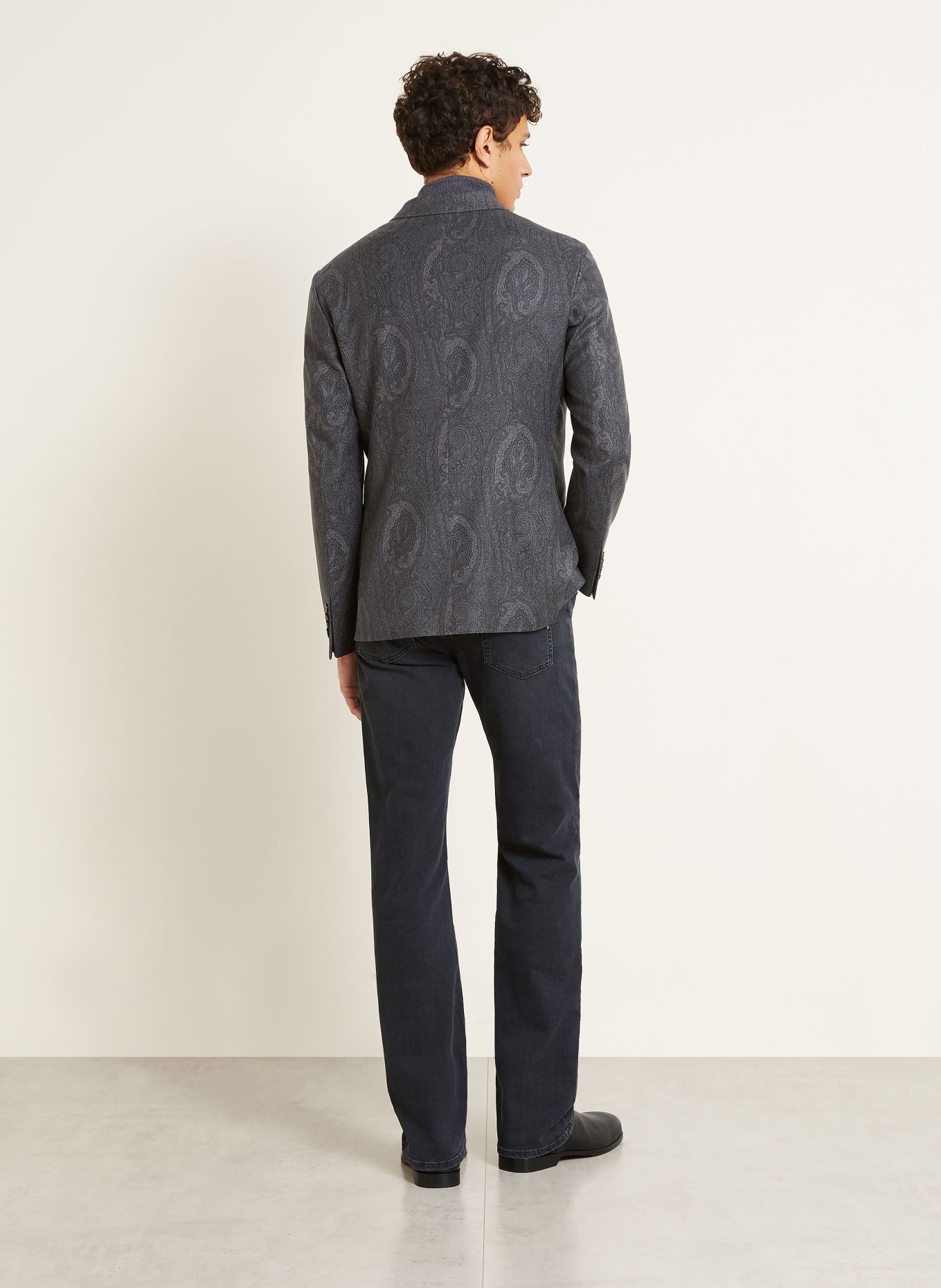 ETRO Sako Regular Fit: TMAVĚ ŠEDÁ / ŠEDÁ