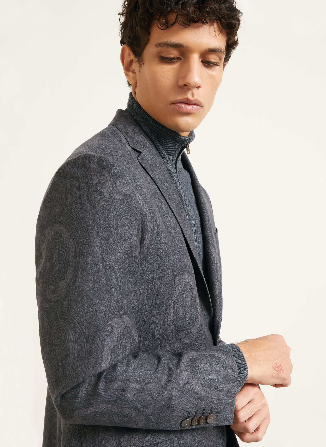 ETRO Sako Regular Fit: TMAVĚ ŠEDÁ / ŠEDÁ