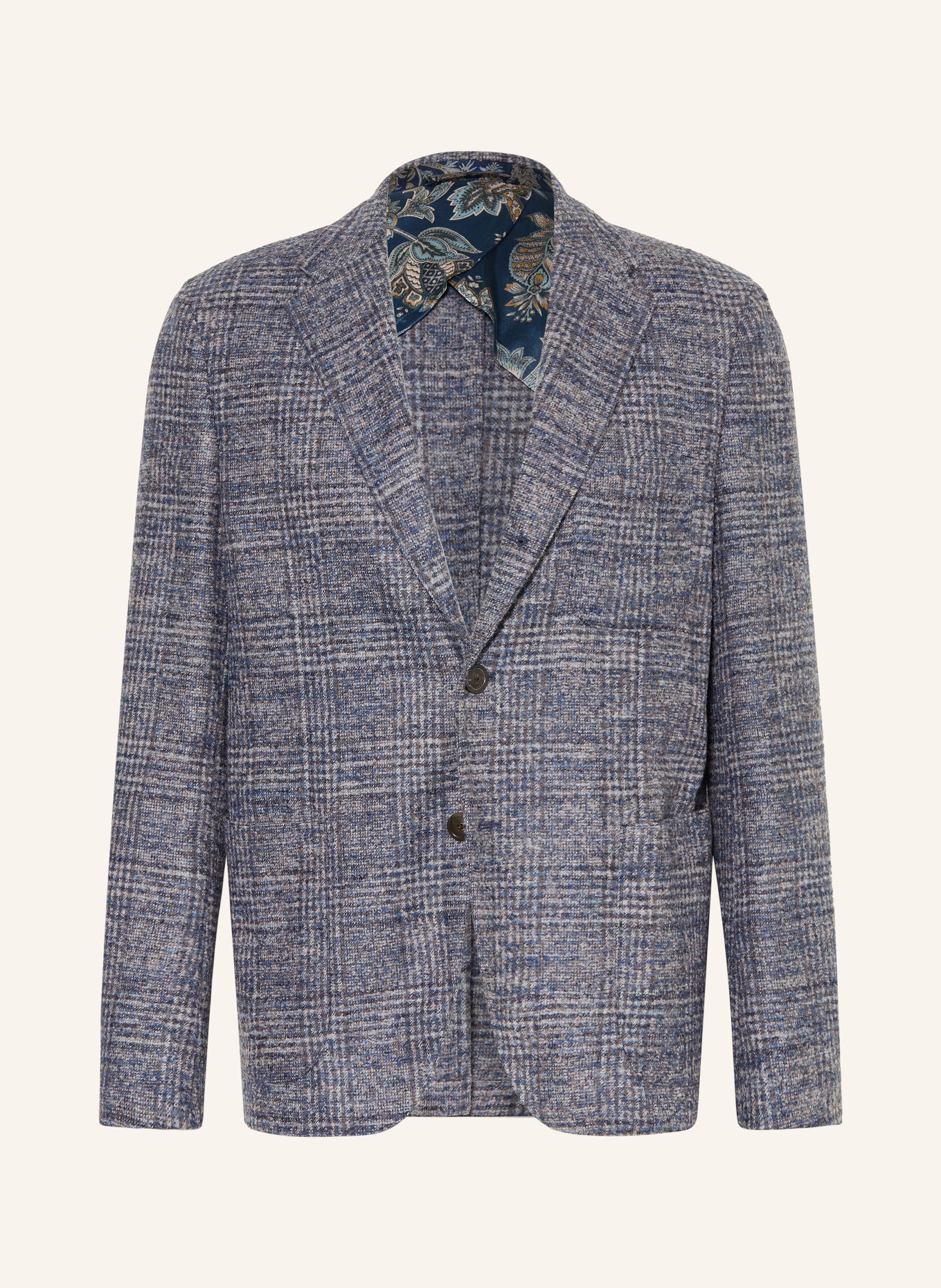 ETRO Marynarka o kroju regular fit: NIEBIESKI / JASNOCZARY / SZARY