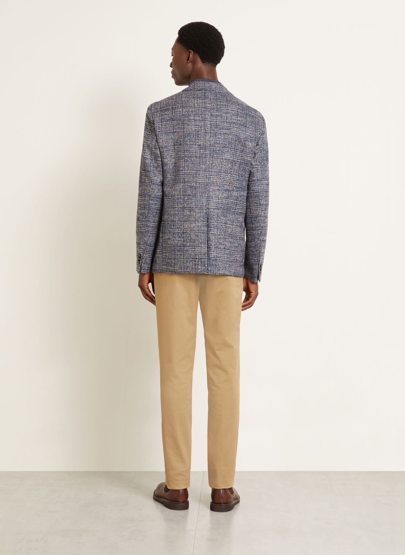 ETRO Marynarka o kroju regular fit: NIEBIESKI / JASNOCZARY / SZARY