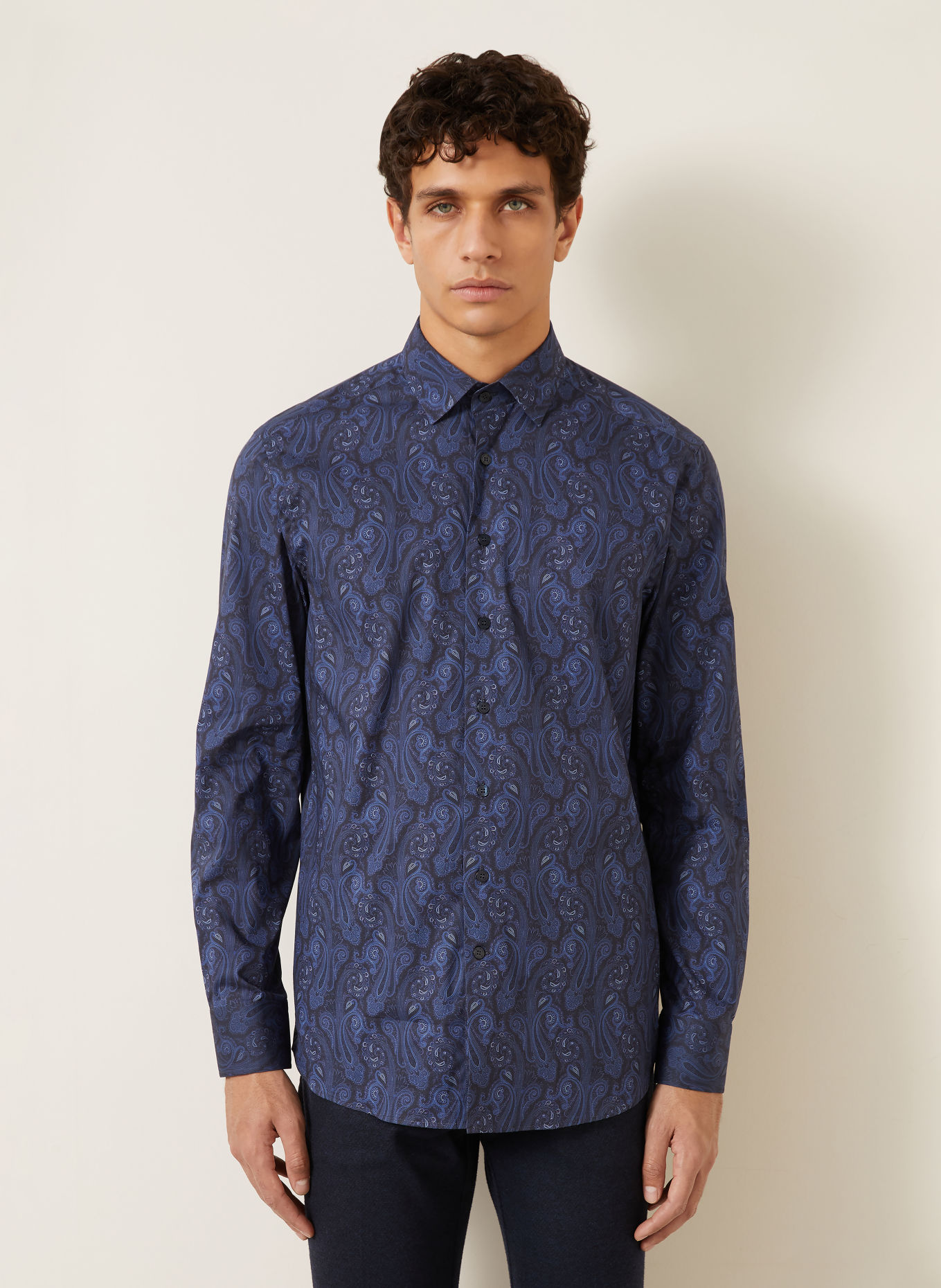 ETRO Košile Regular Fit: TMAVĚ MODRÁ / BÍLÁ