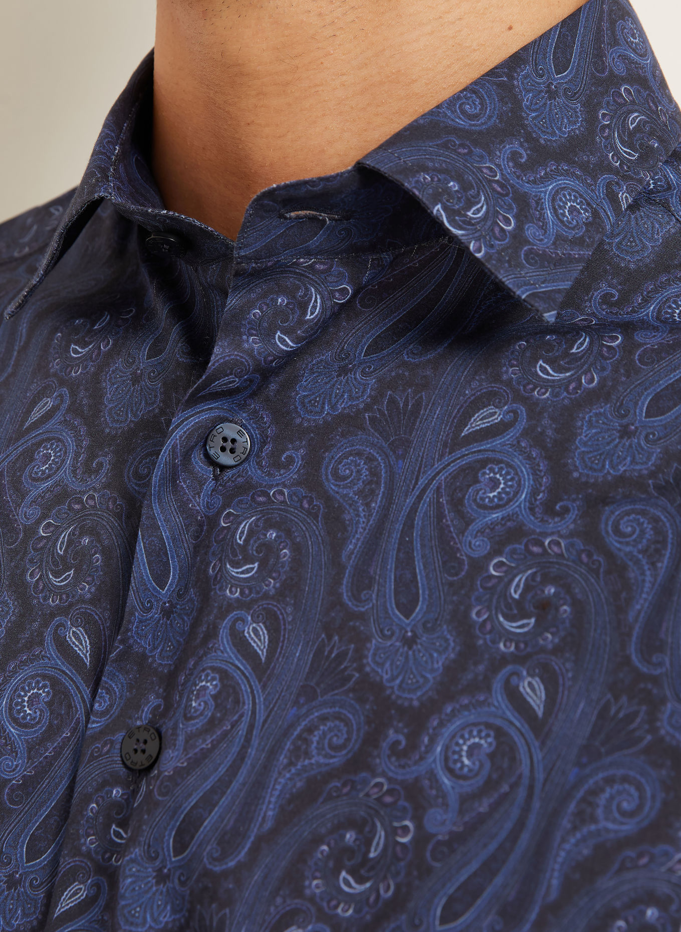 ETRO Košile Regular Fit: TMAVĚ MODRÁ / BÍLÁ