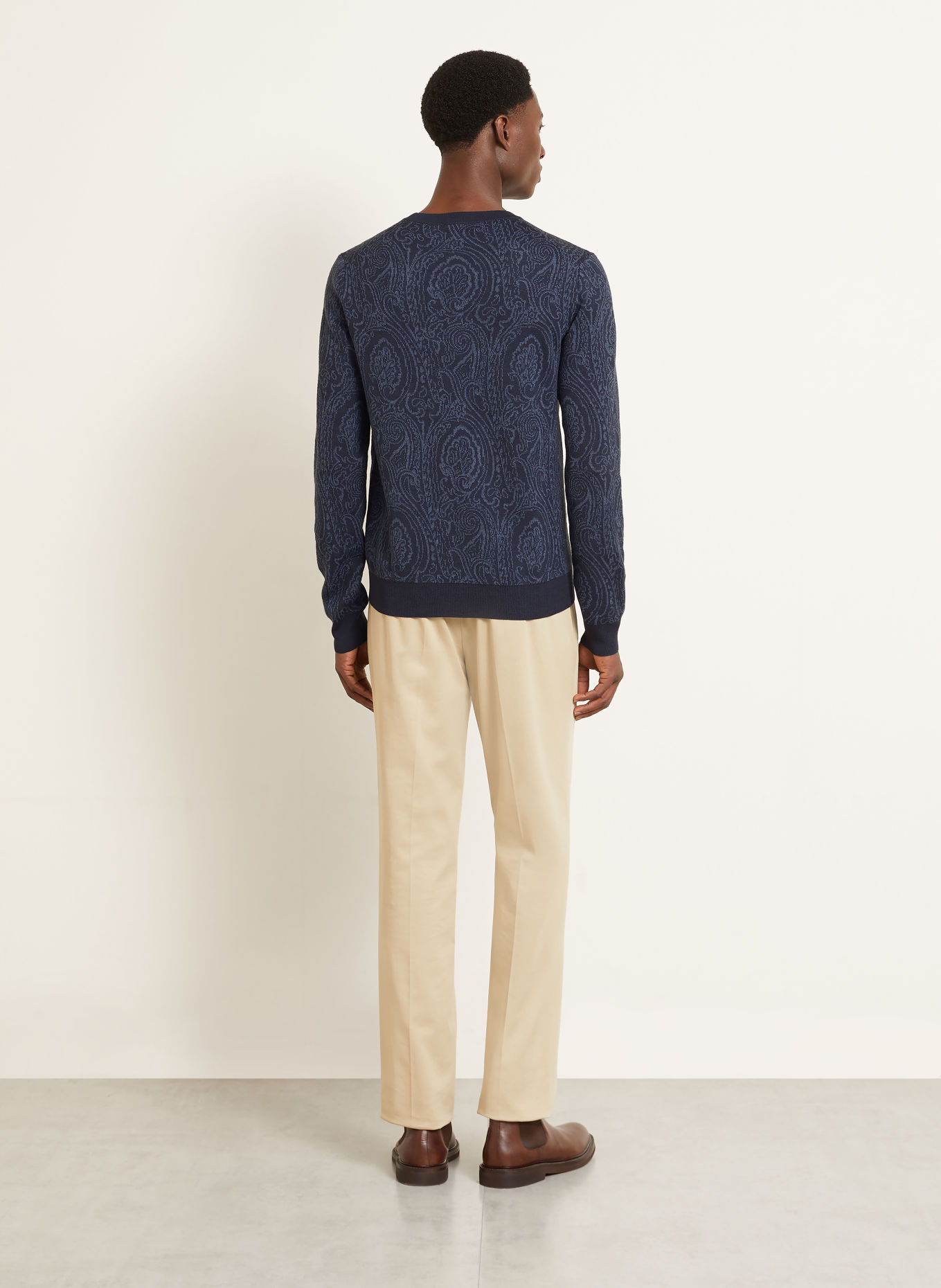 ETRO Trui: DONKERBLAUW