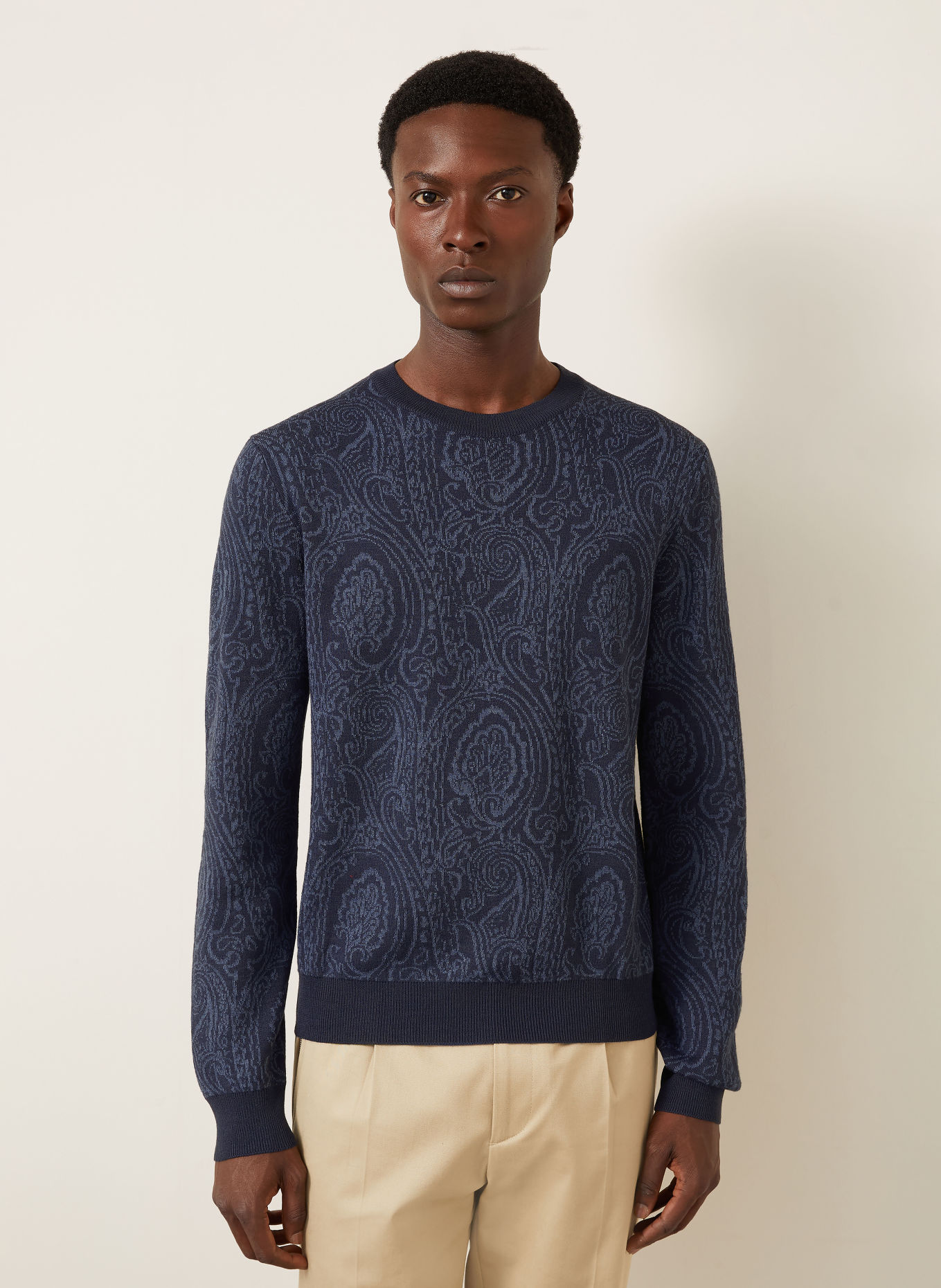 ETRO Trui: DONKERBLAUW