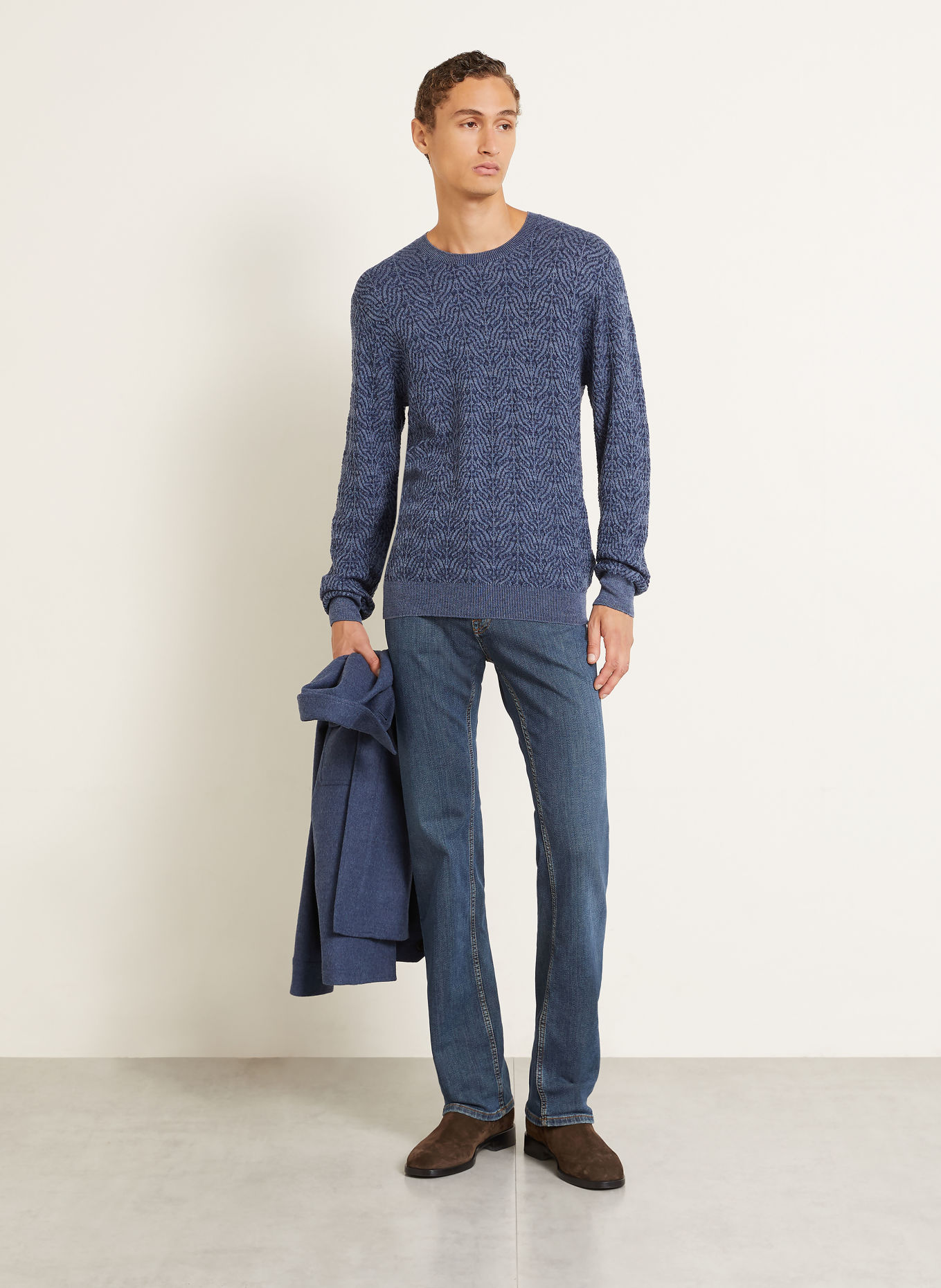 ETRO Pullover: BLAU / DUNKELBLAU