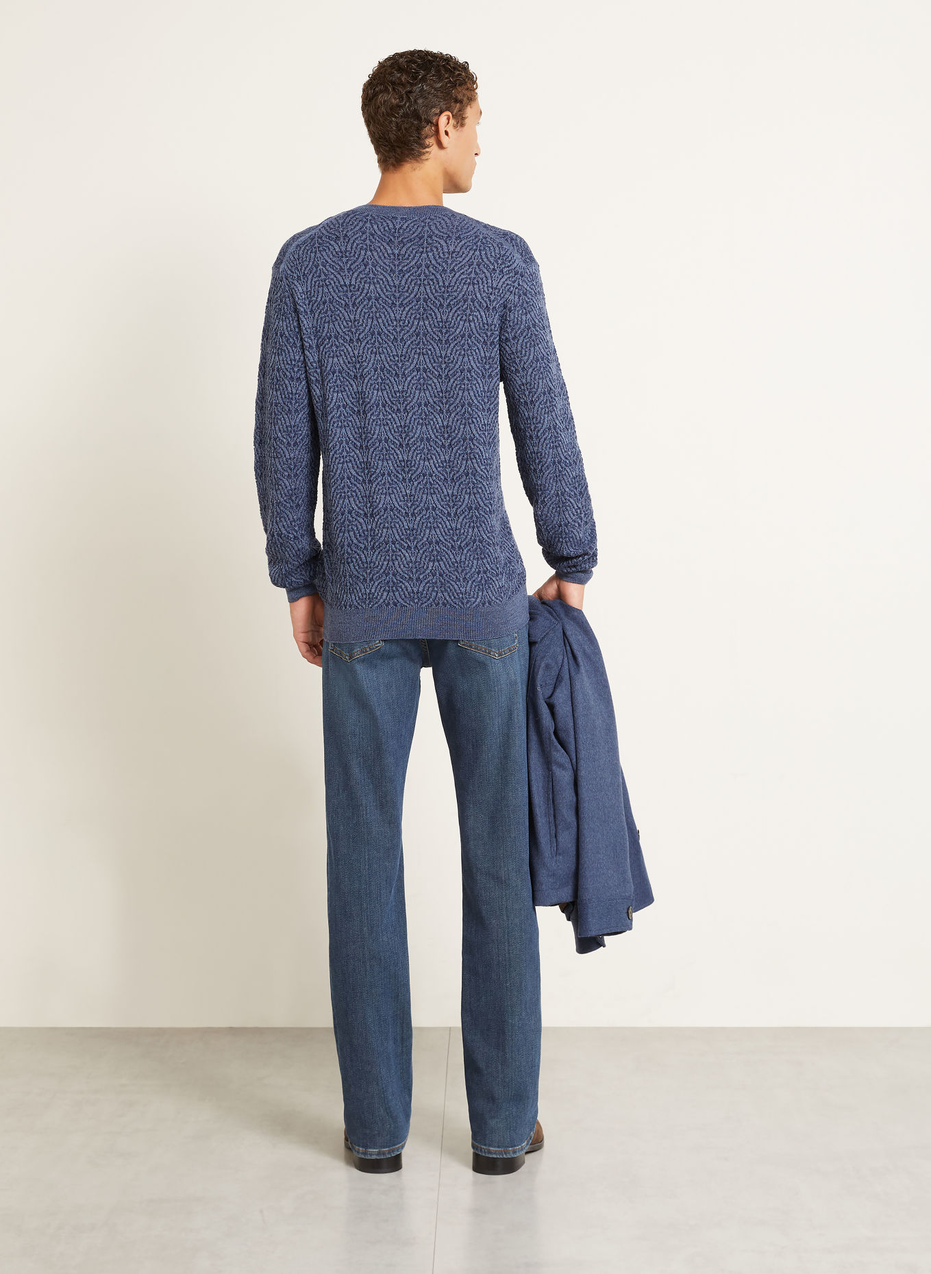 ETRO Pullover: BLAU / DUNKELBLAU