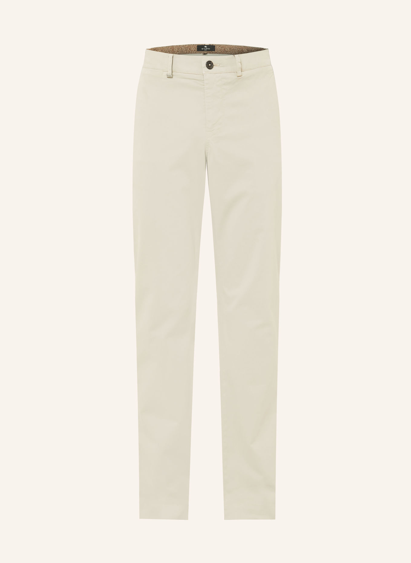 ETRO Chinosy o regularnym kroju: JASNOCZARY
