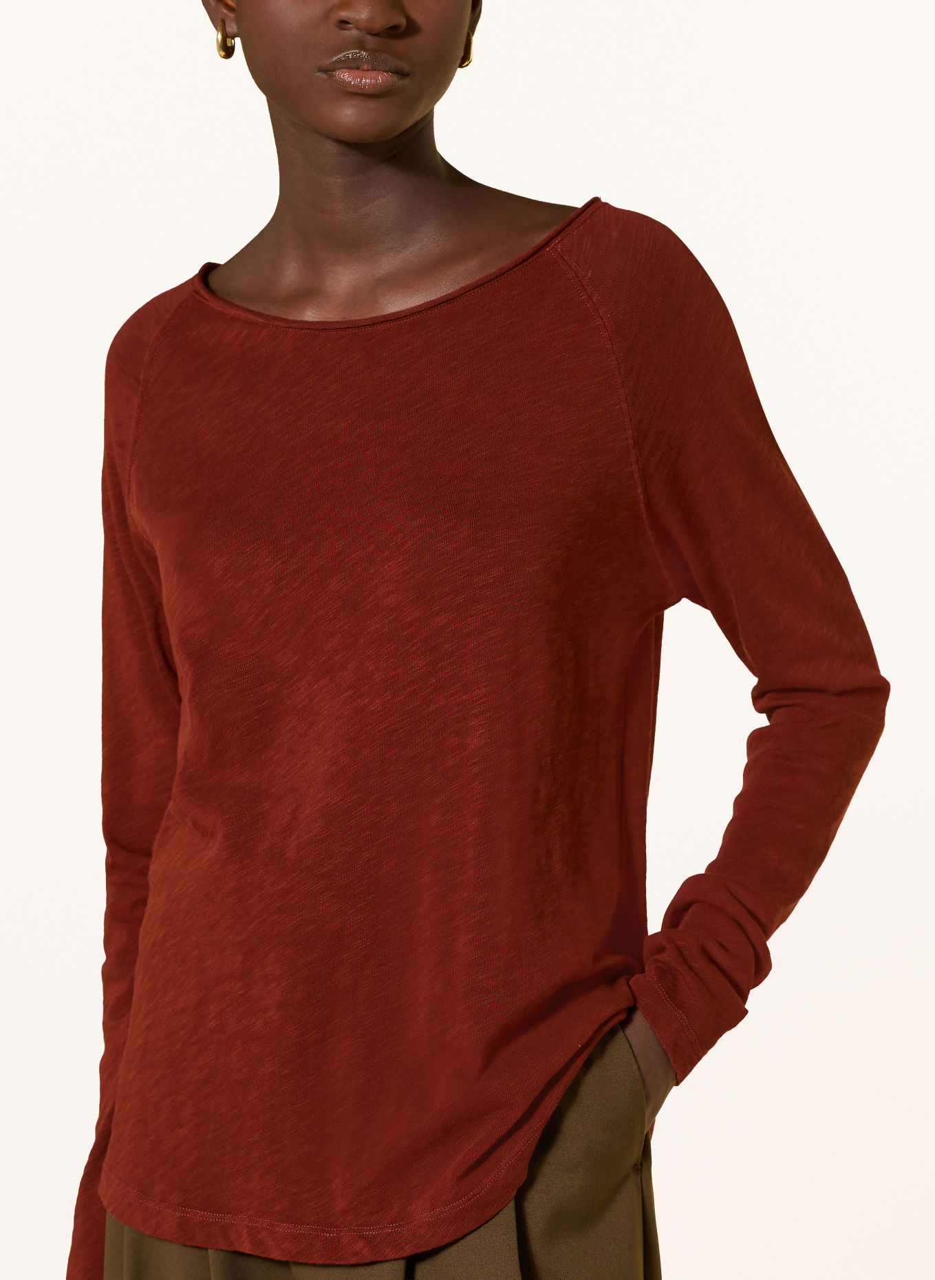 darling harbour Long-sleeve shirt: CINNAMON