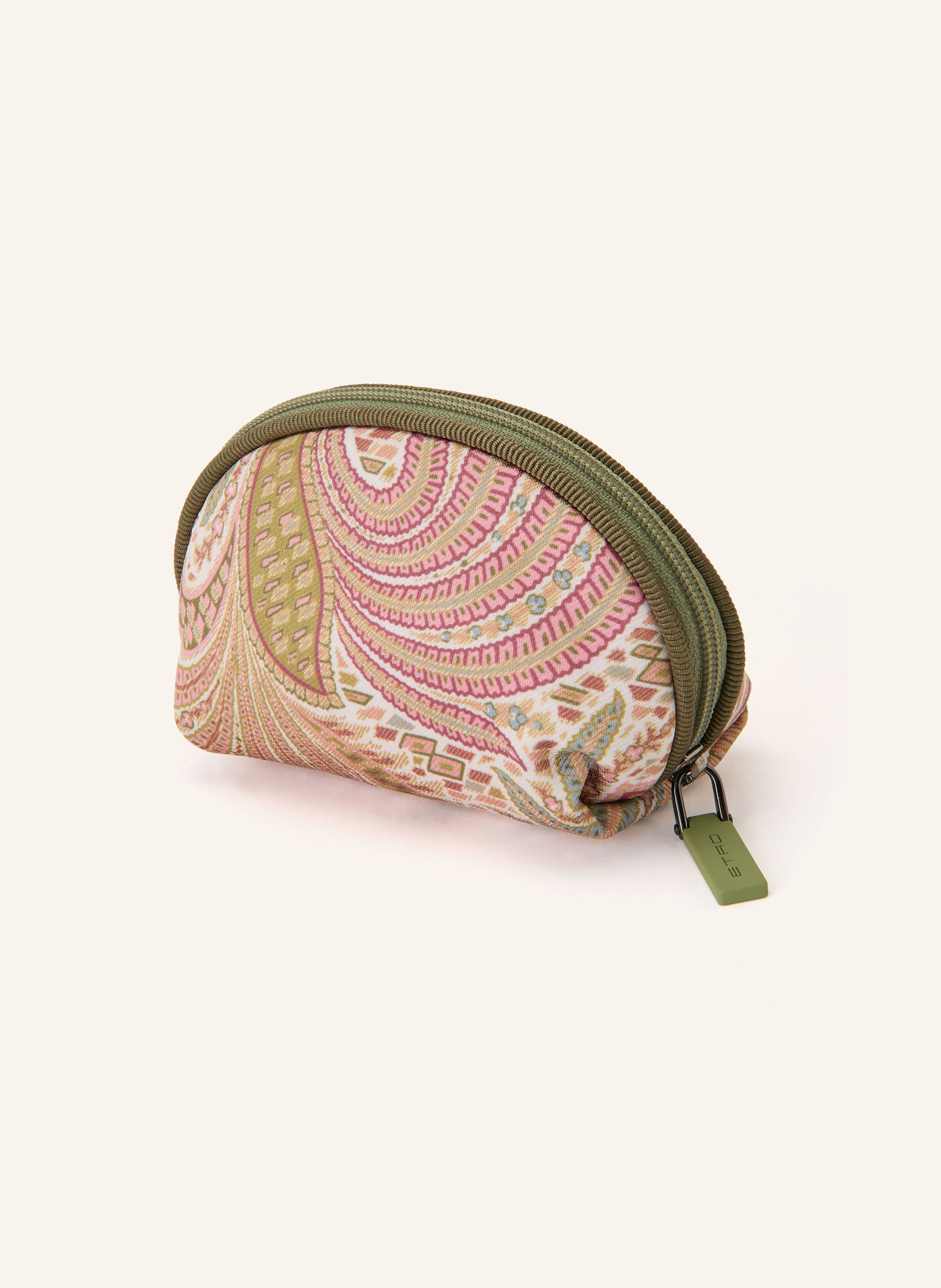 ETRO Kosmetiktasche: GRÜN / ROSA / CREME
