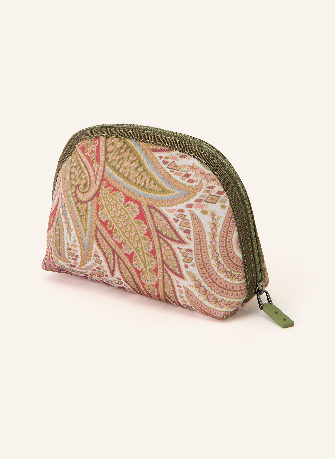 ETRO Kosmetiktasche: GRÜN / ROSA / CREME
