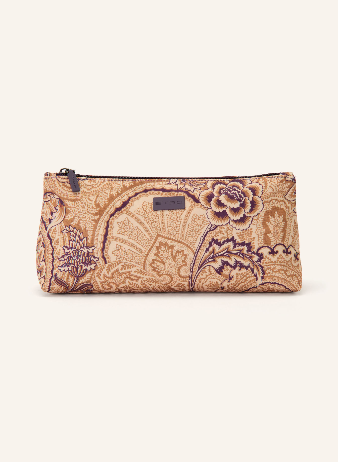 ETRO Kosmetiktasche: BRAUN / BEIGE / DUNKELLILA