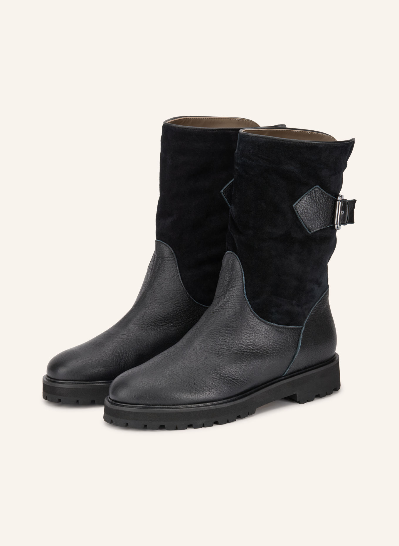 VIAMERCANTI Boots DIANA: SCHWARZ