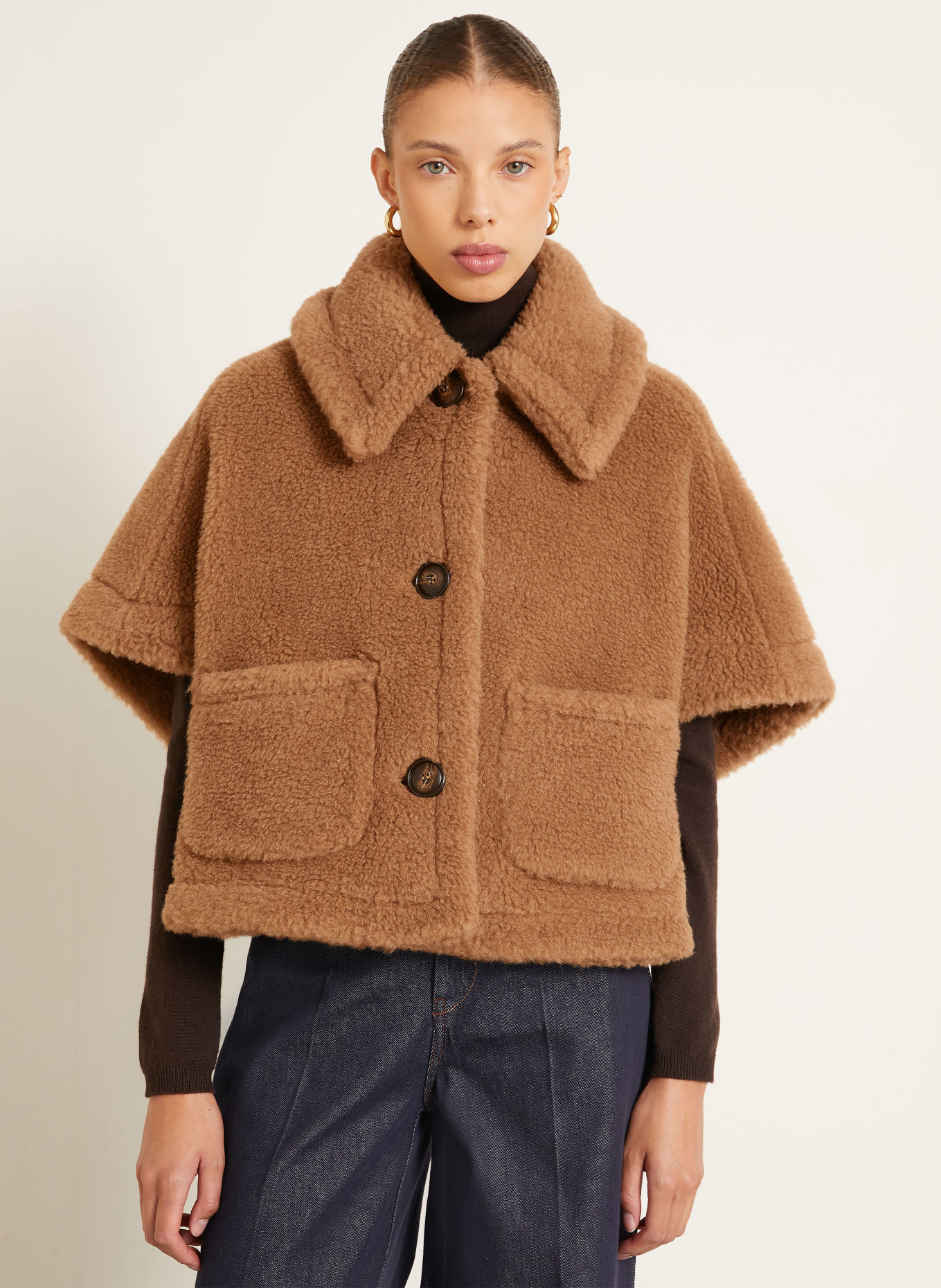 Max Mara Kunstfell-Weste NEW TERZO: CAMEL
