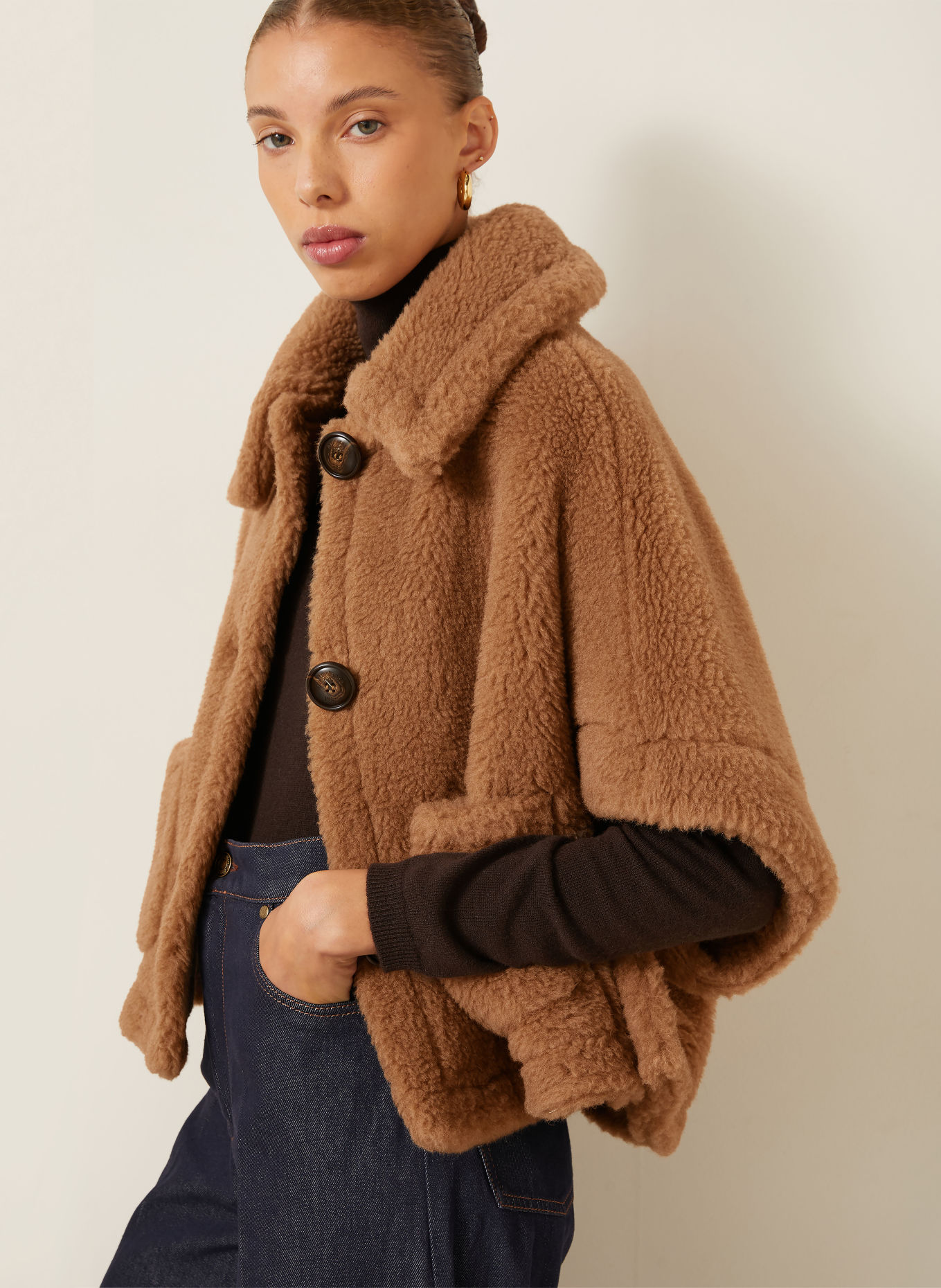 Max Mara Kunstfell-Weste NEW TERZO: CAMEL