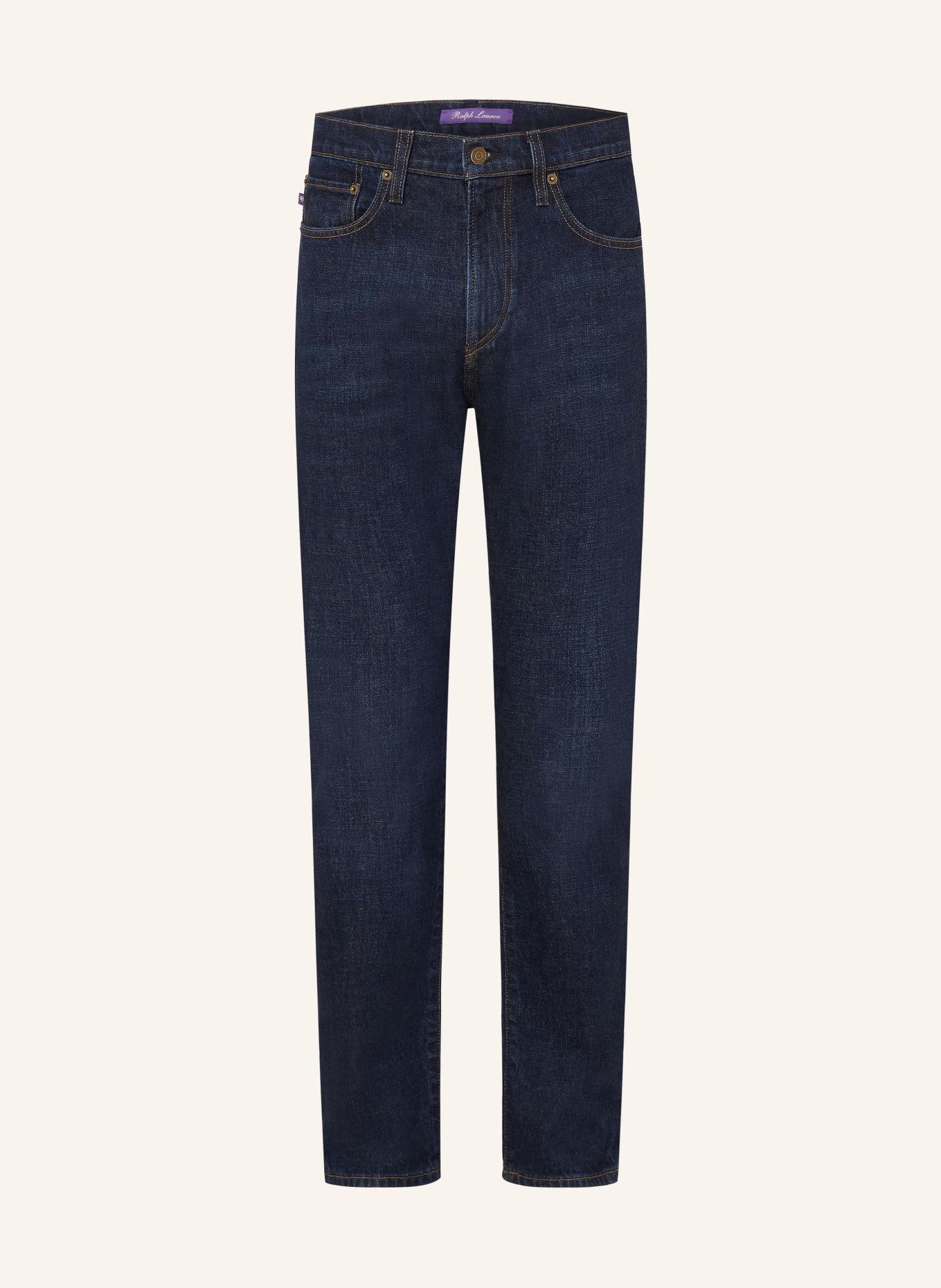 RALPH LAUREN PURPLE LABEL Straight-Fit Jeans: 001 DARK INDIGO