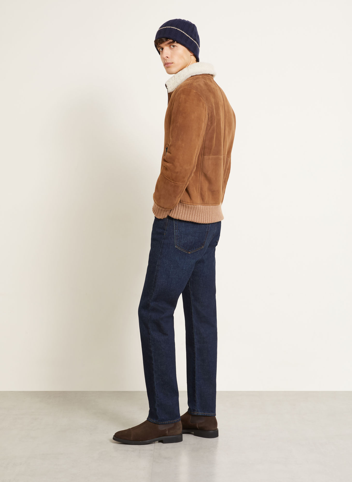 RALPH LAUREN PURPLE LABEL Straight-Fit Jeans: 001 DARK INDIGO