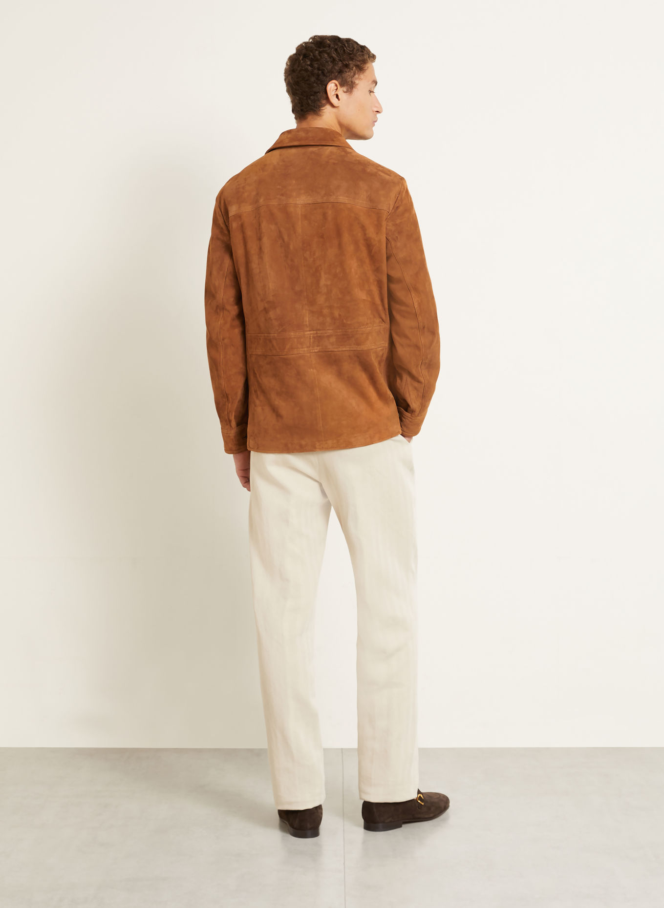 RALPH LAUREN PURPLE LABEL Lederjacke: BRAUN