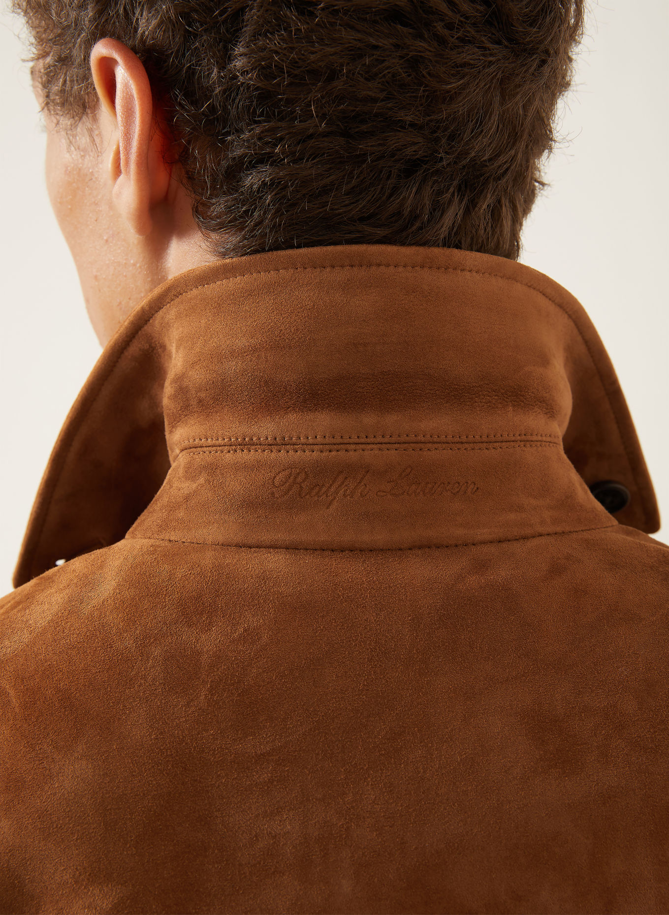 RALPH LAUREN PURPLE LABEL Lederjacke: BRAUN