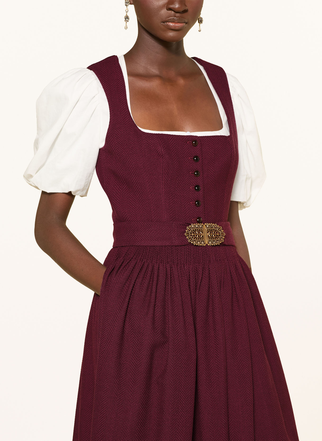 Gottseidank Dirndl MONIKA: DONKERPAARS