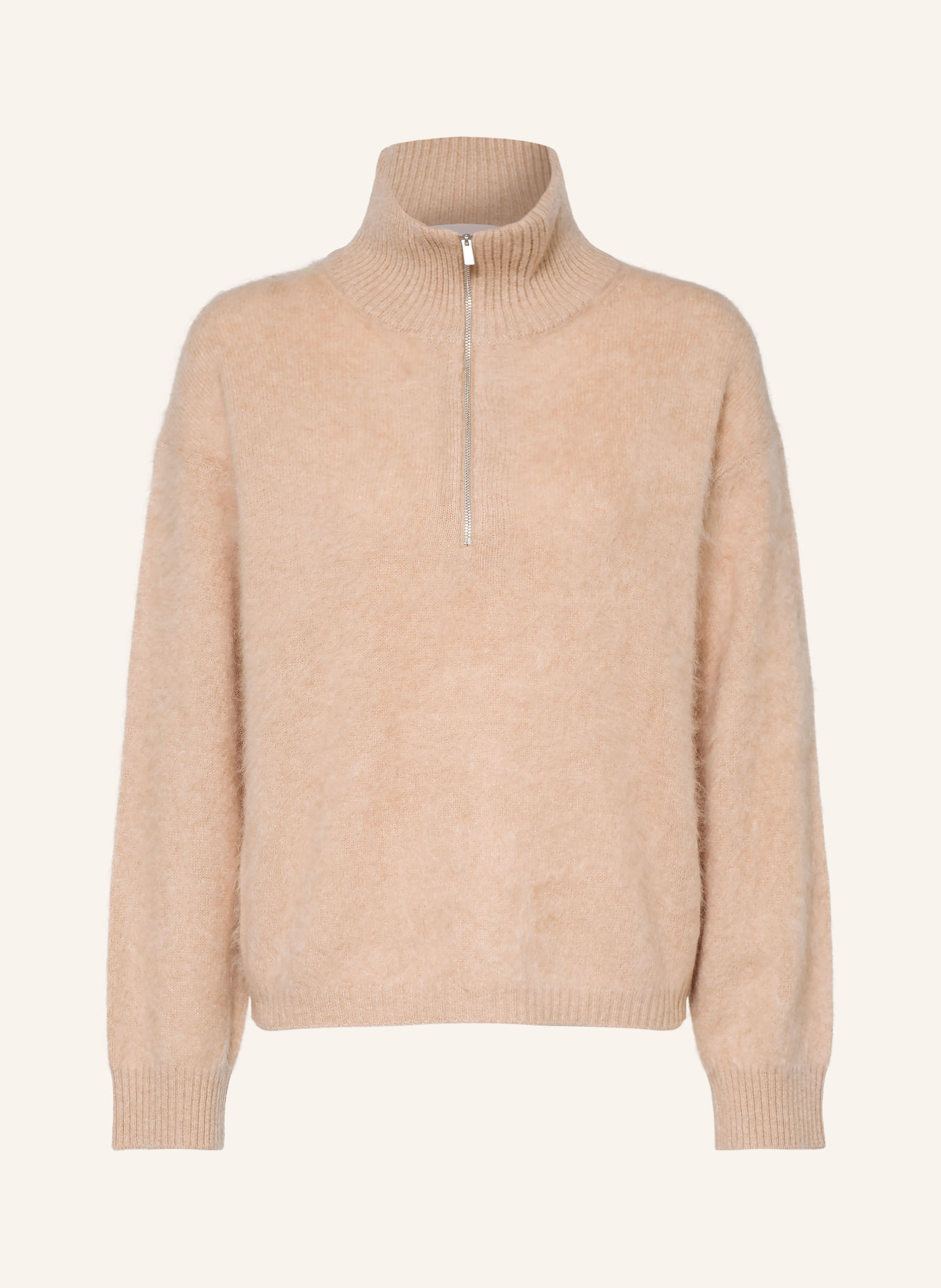 darling harbour Half-zip sweater: SAND