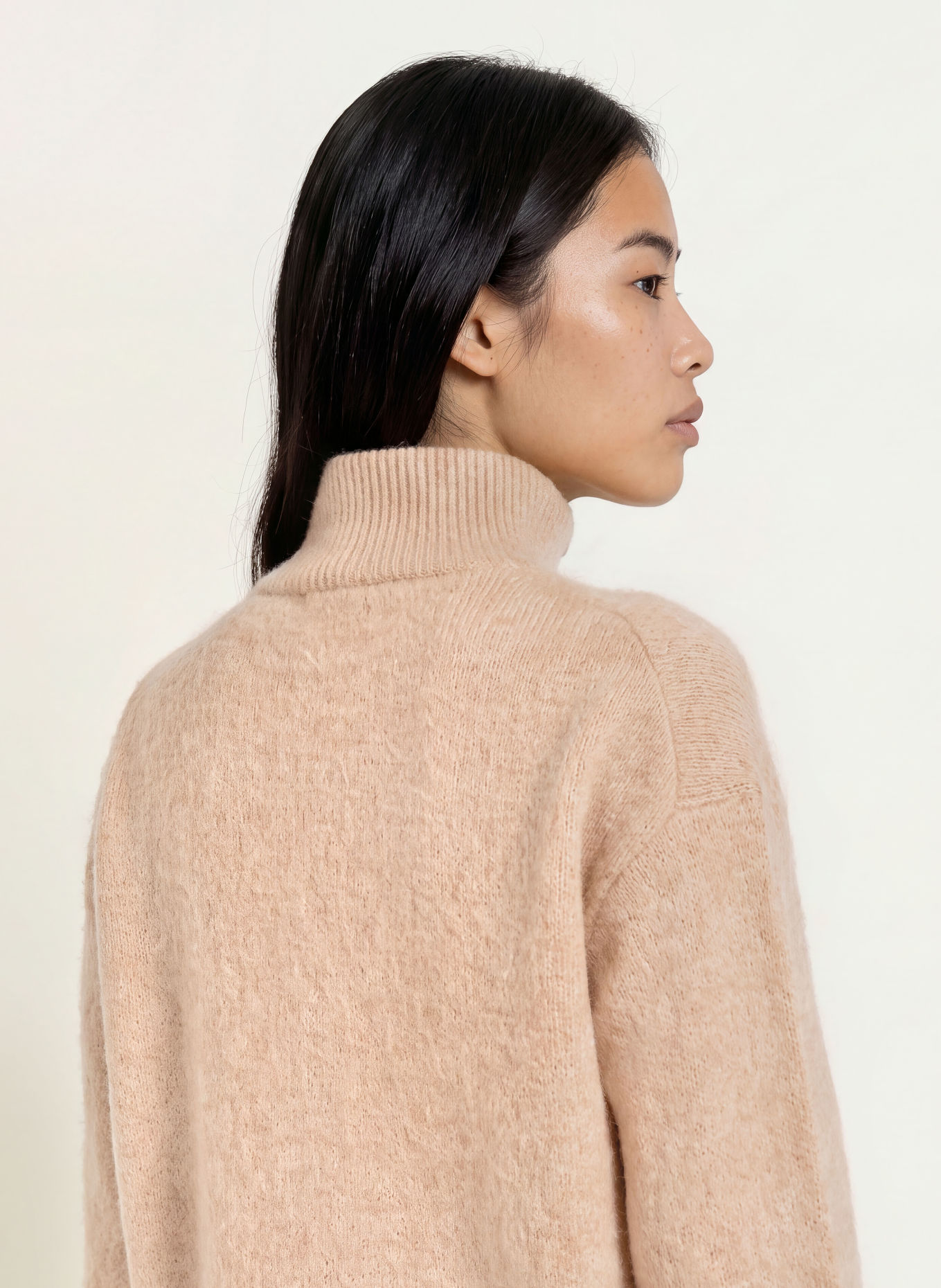 darling harbour Half-zip sweater: SAND