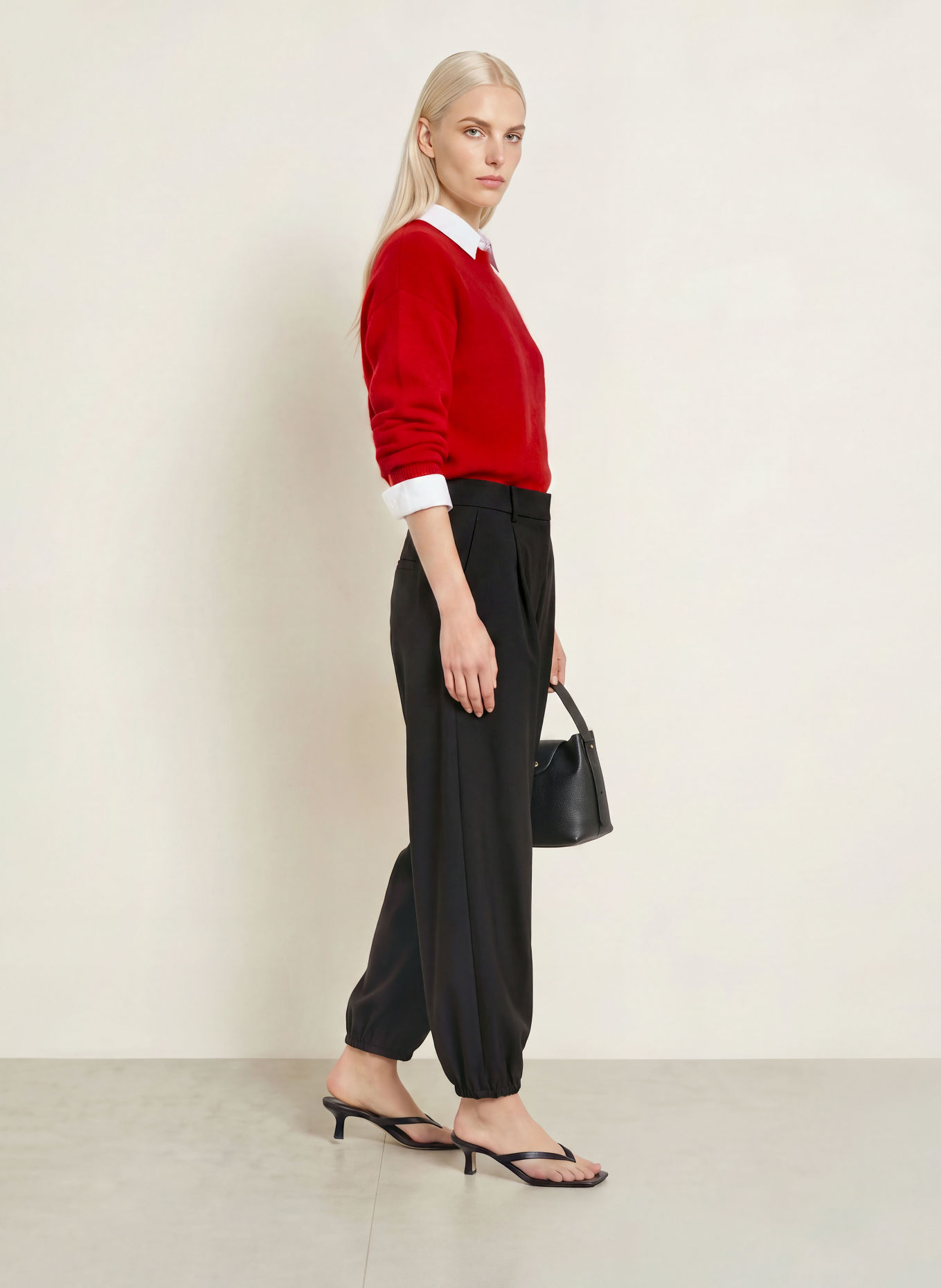 darling harbour Sweater: cranberry red