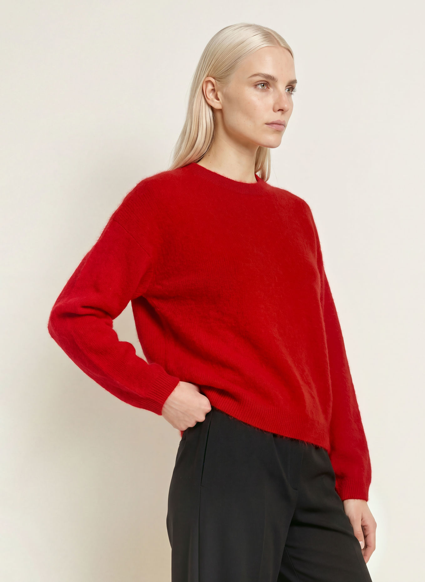 darling harbour Sweater: cranberry red