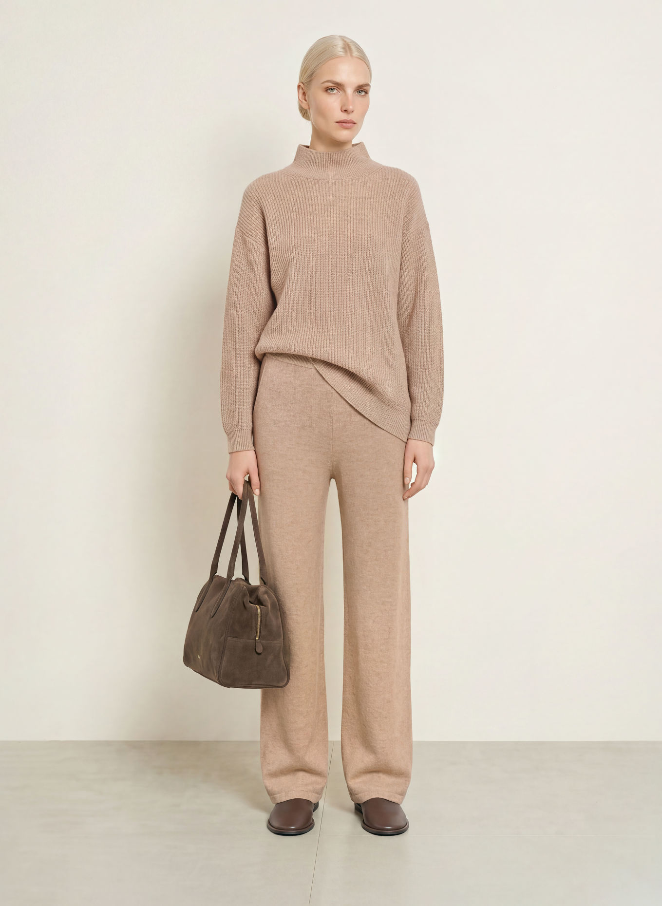 darling harbour Sweater: TAUPE MELANGE
