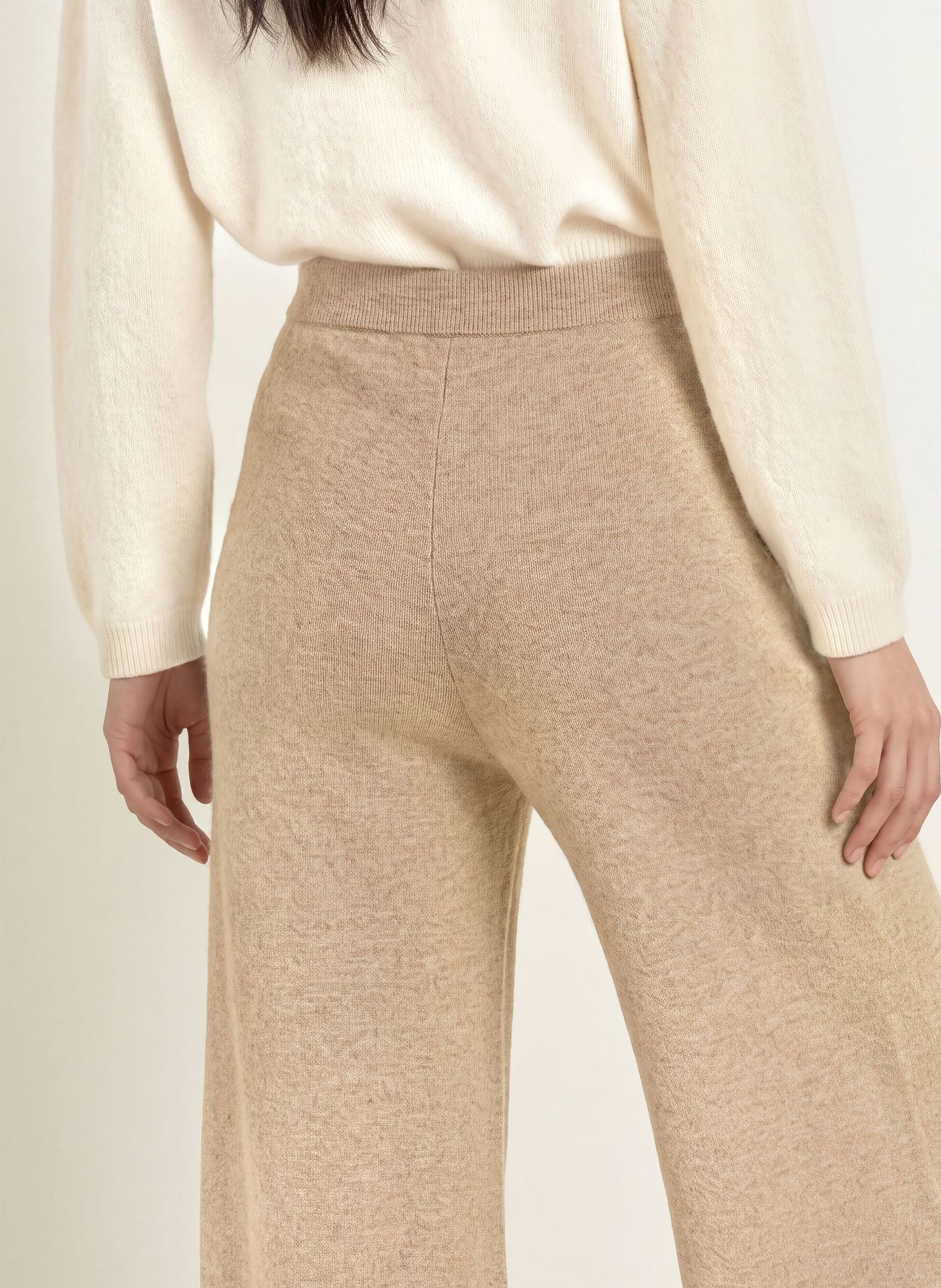 darling harbour Pantalon en maille: TAUPE MELANGE