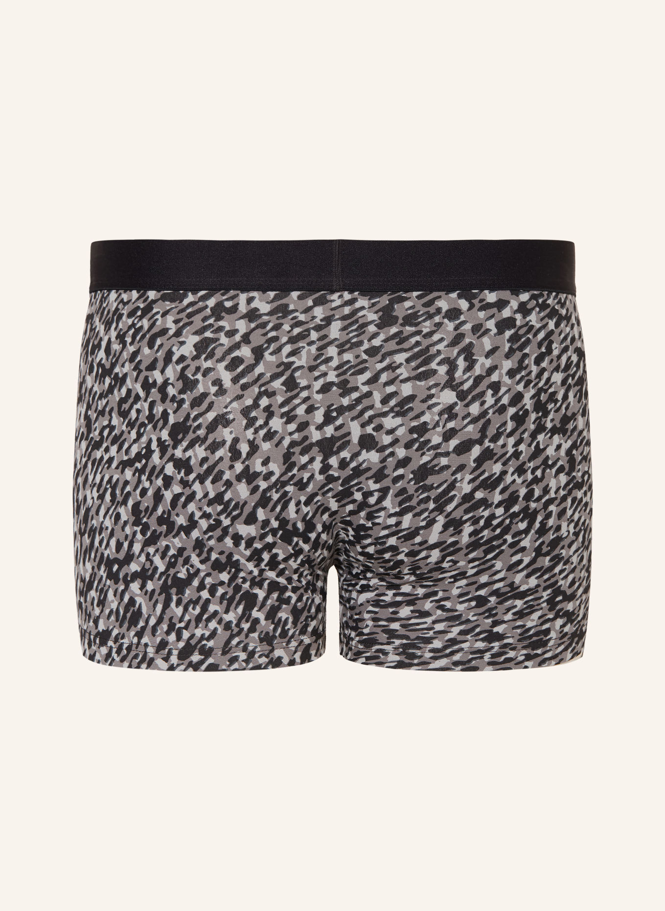 HUGO Set van 3 Boxershorts GALAXY: DONKERGRIJS / GRIJS / ZWART