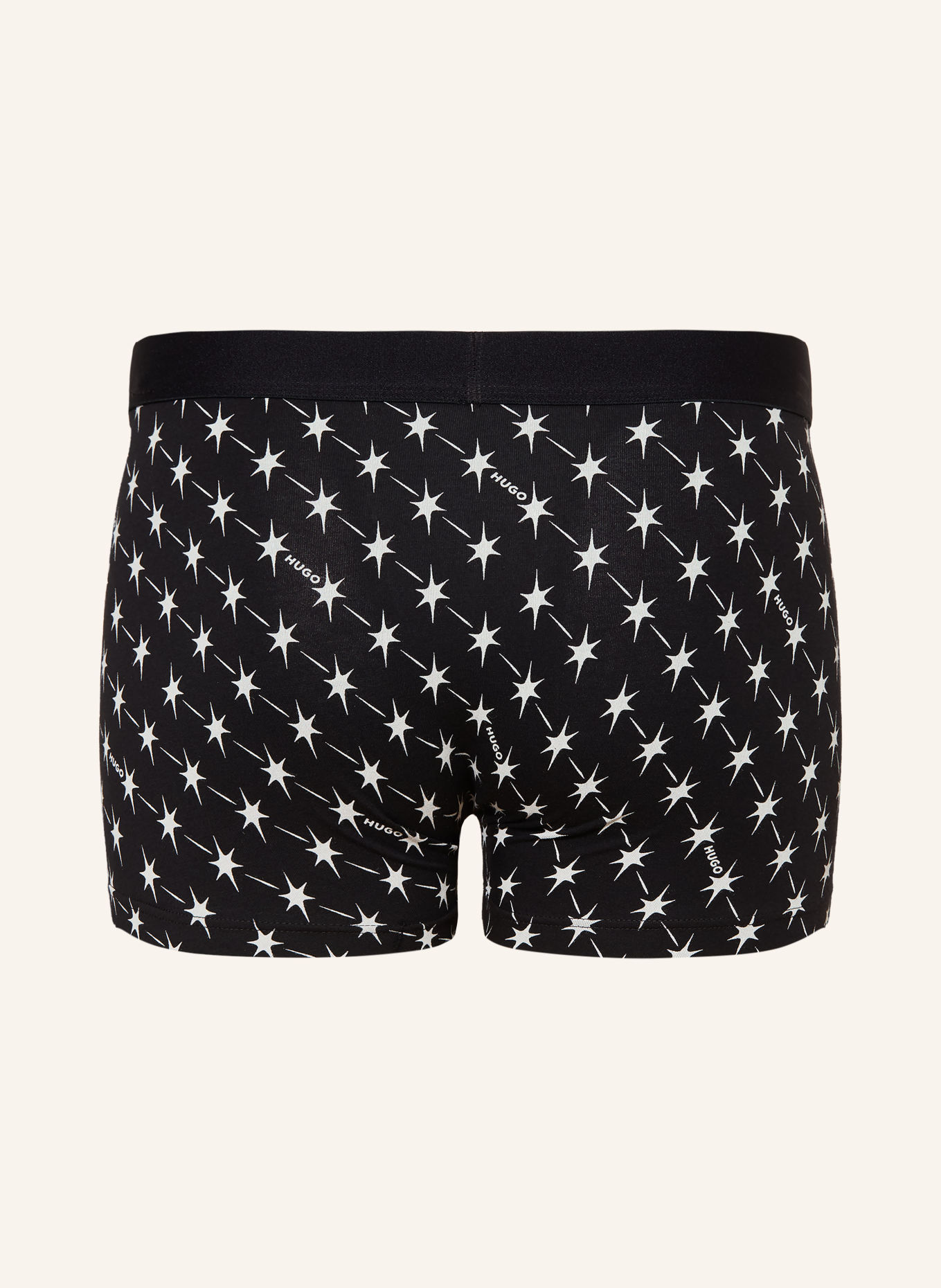 HUGO Set van 3 Boxershorts: ROOD / WIT / ZWART
