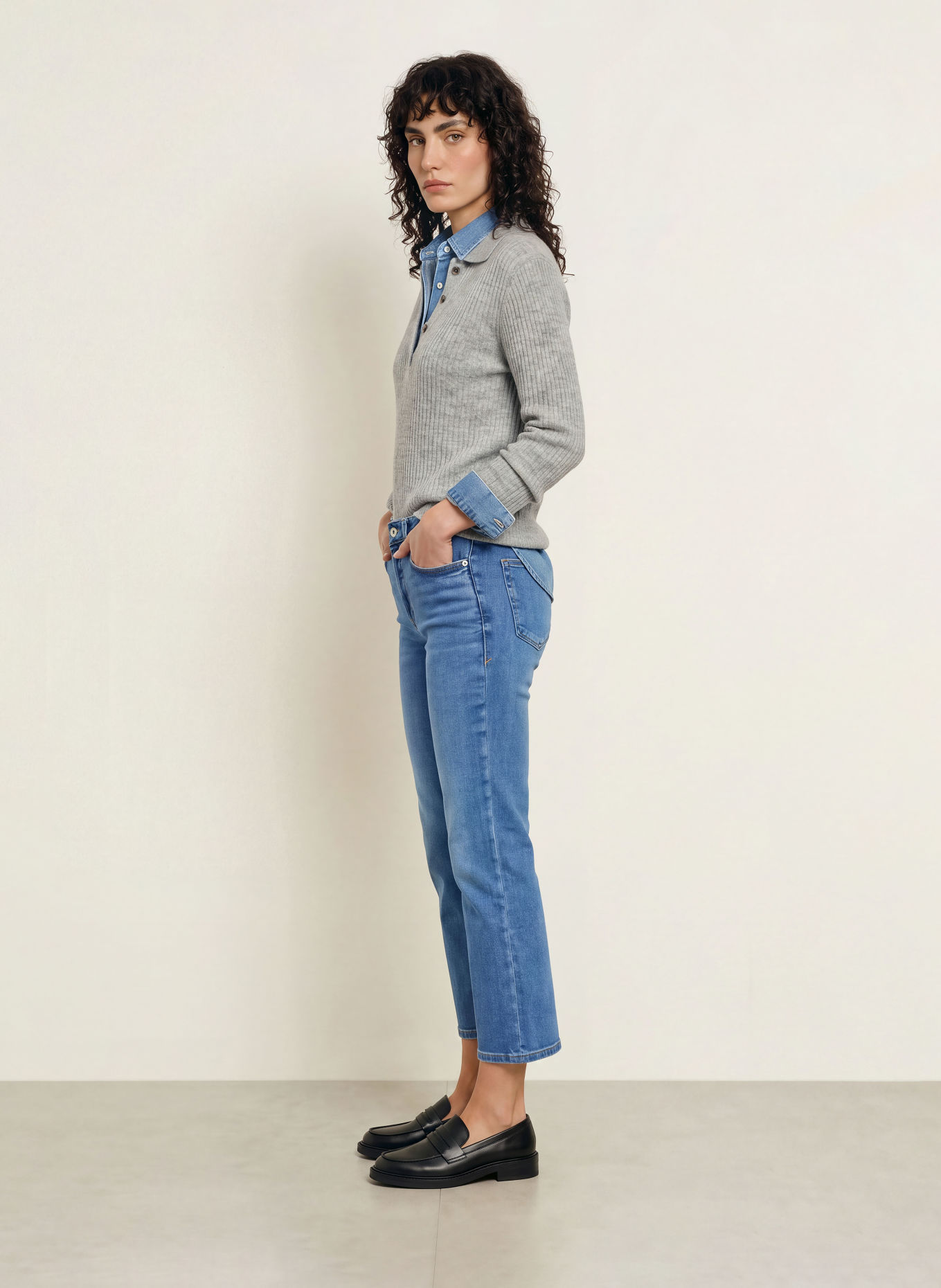 GOOD AMERICAN Bootcut Jeans GOOD LEGS: 1293 Indigo