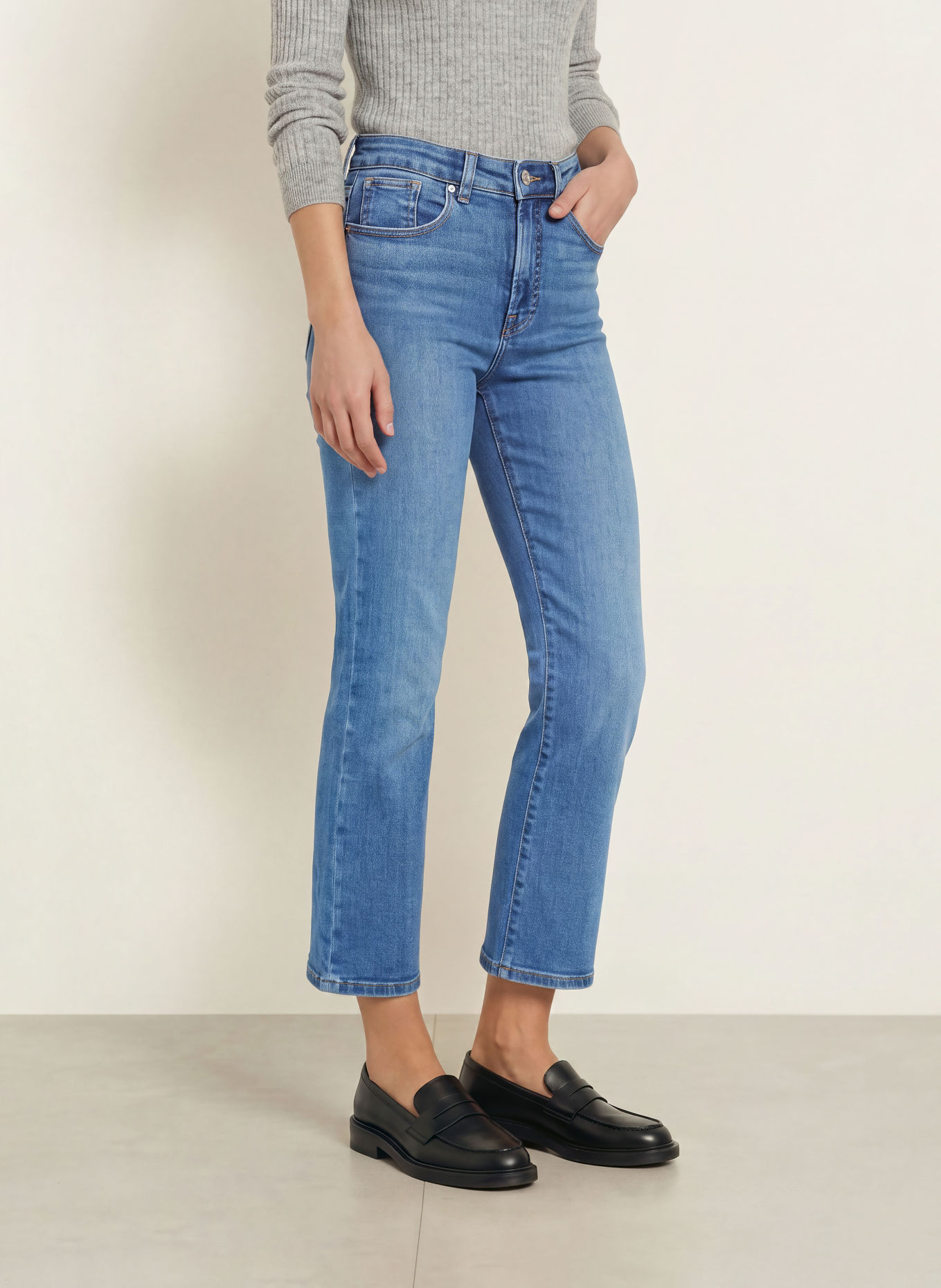 GOOD AMERICAN Bootcut Jeans GOOD LEGS: 1293 Indigo