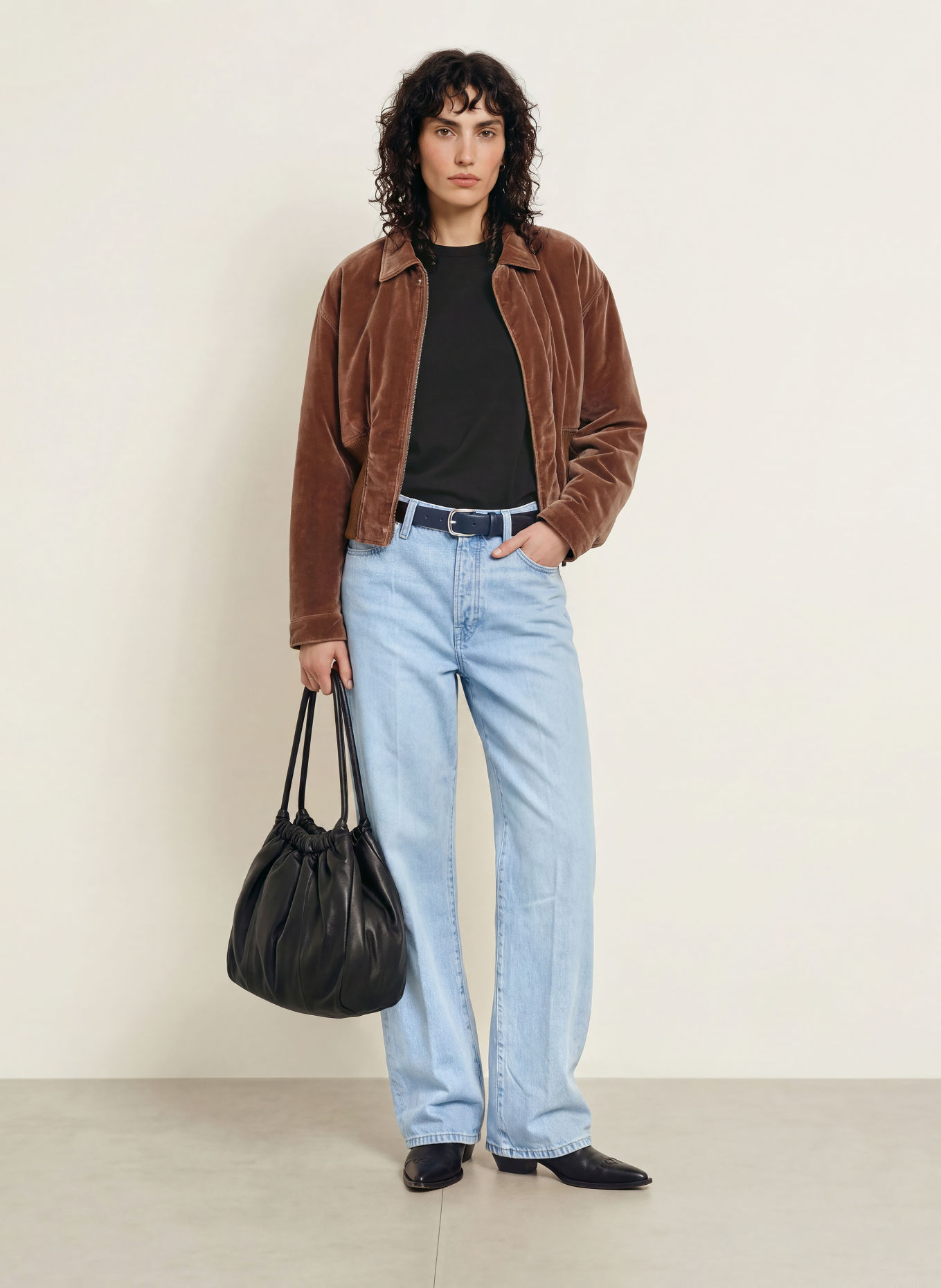 GOOD AMERICAN Wide Leg Jeans WEIGHTLESS: 1250 Indigo