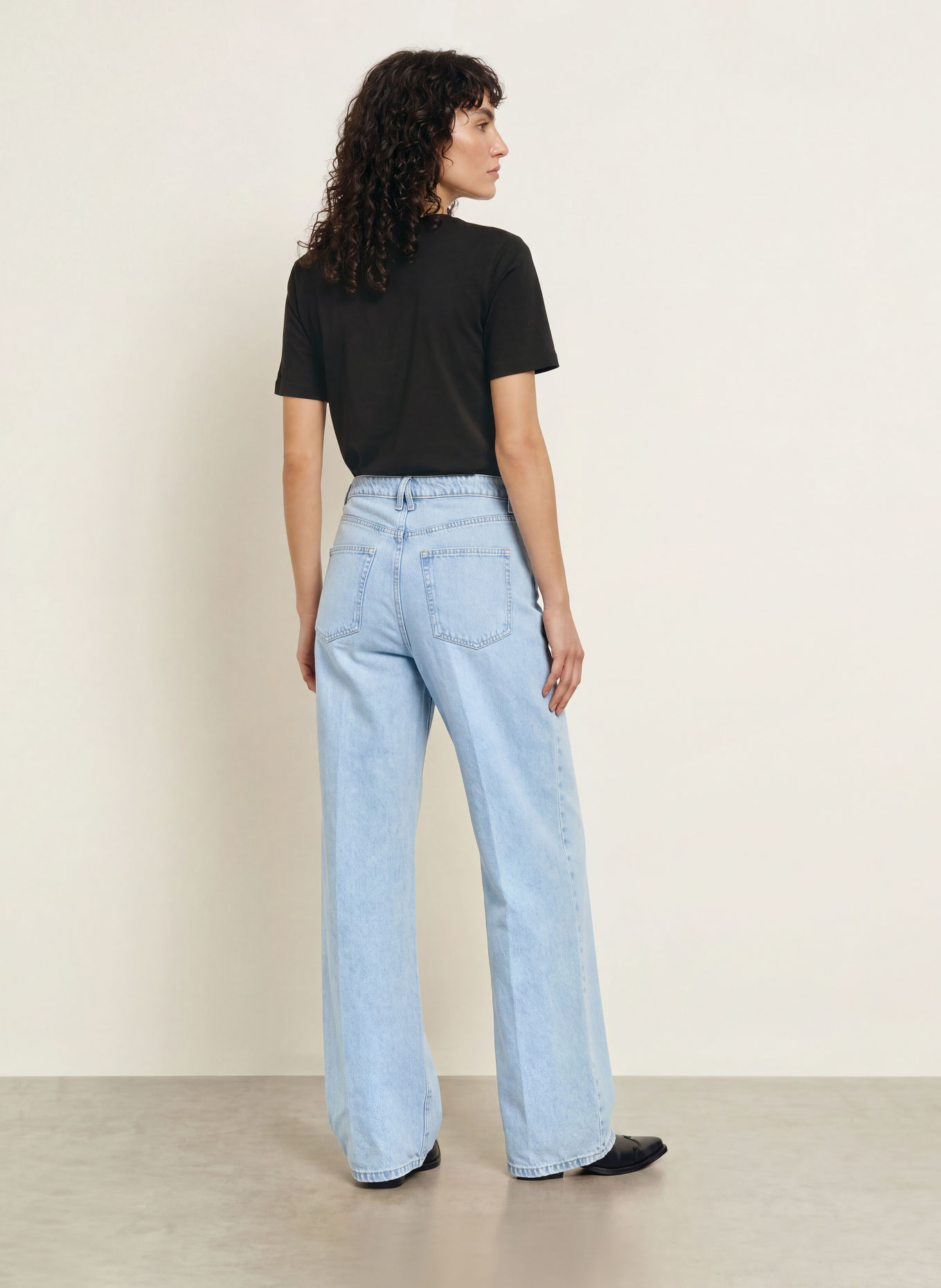 GOOD AMERICAN Wide Leg Jeans WEIGHTLESS: 1250 Indigo