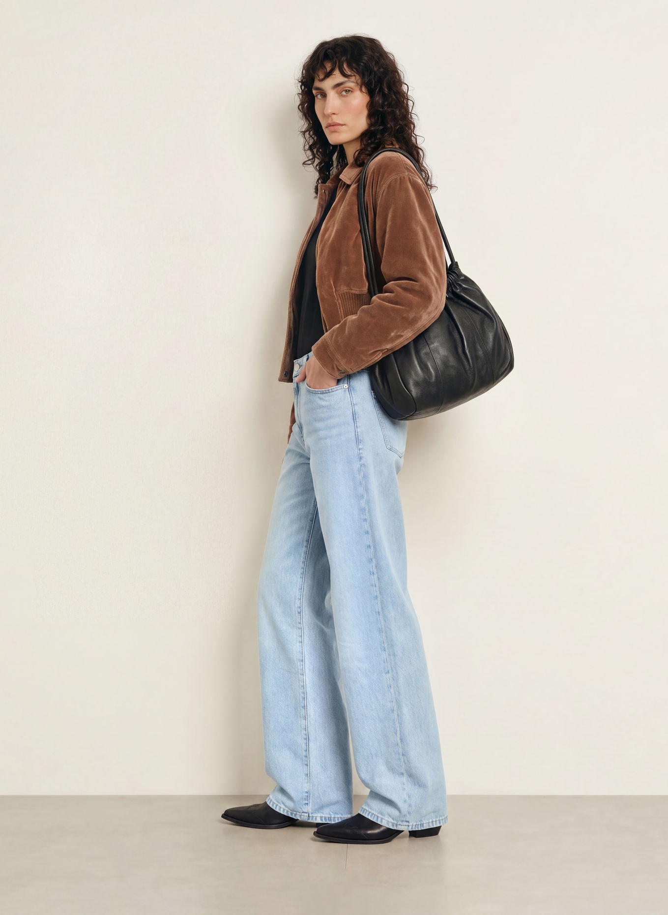 GOOD AMERICAN Wide Leg Jeans WEIGHTLESS: 1250 Indigo
