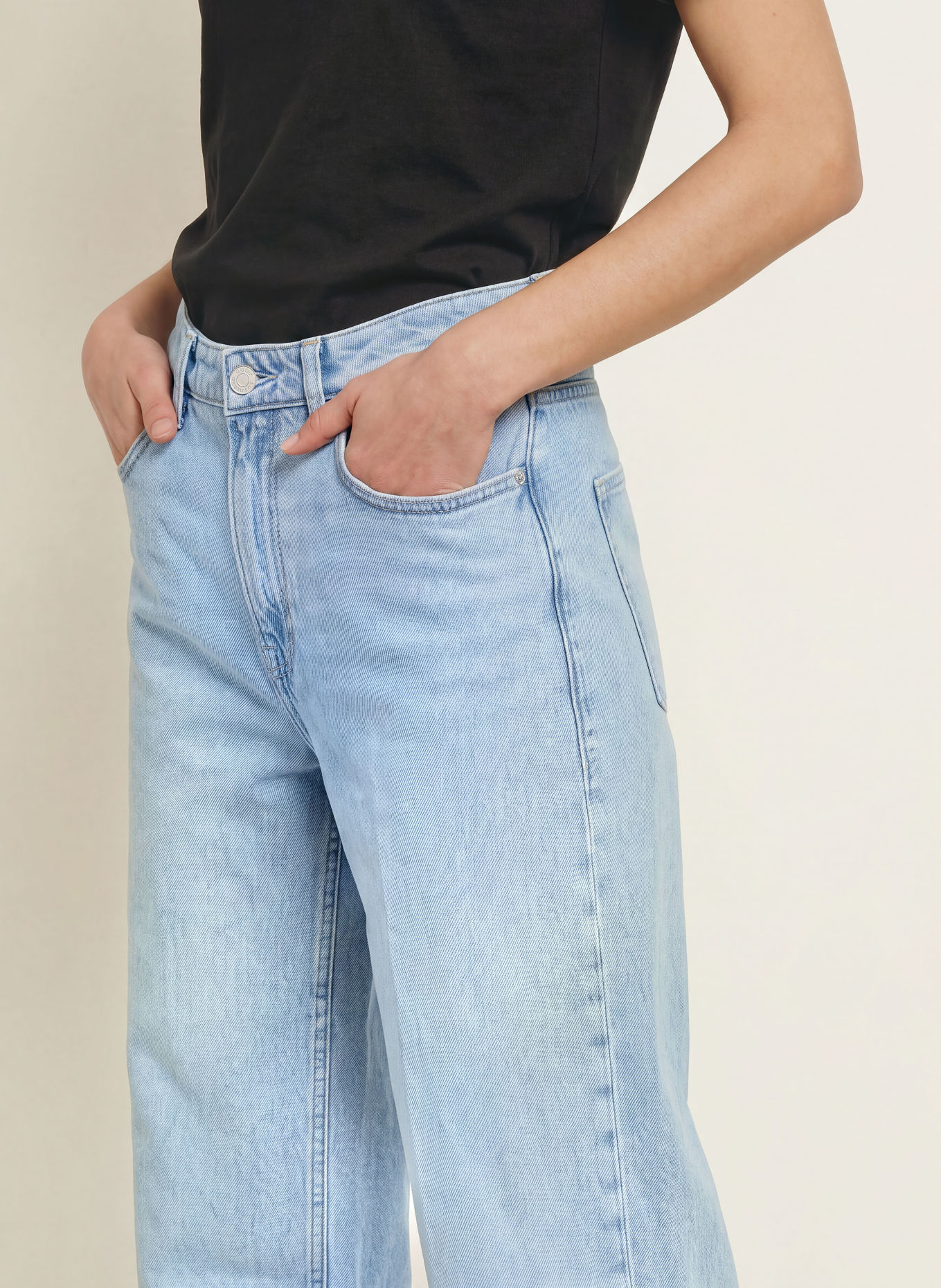 GOOD AMERICAN Wide Leg Jeans WEIGHTLESS: 1250 Indigo