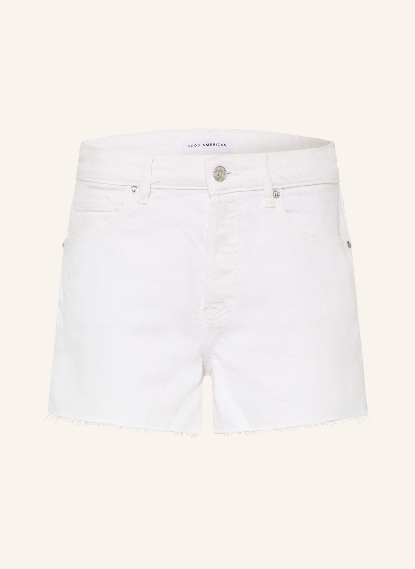 GOOD AMERICAN VINTAGE Jeansshorts: 001 WHITE