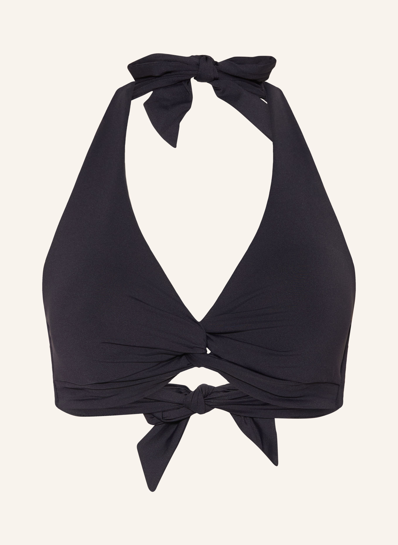 JETS Australia Halter-bikinitop SMOOTH: ZWART