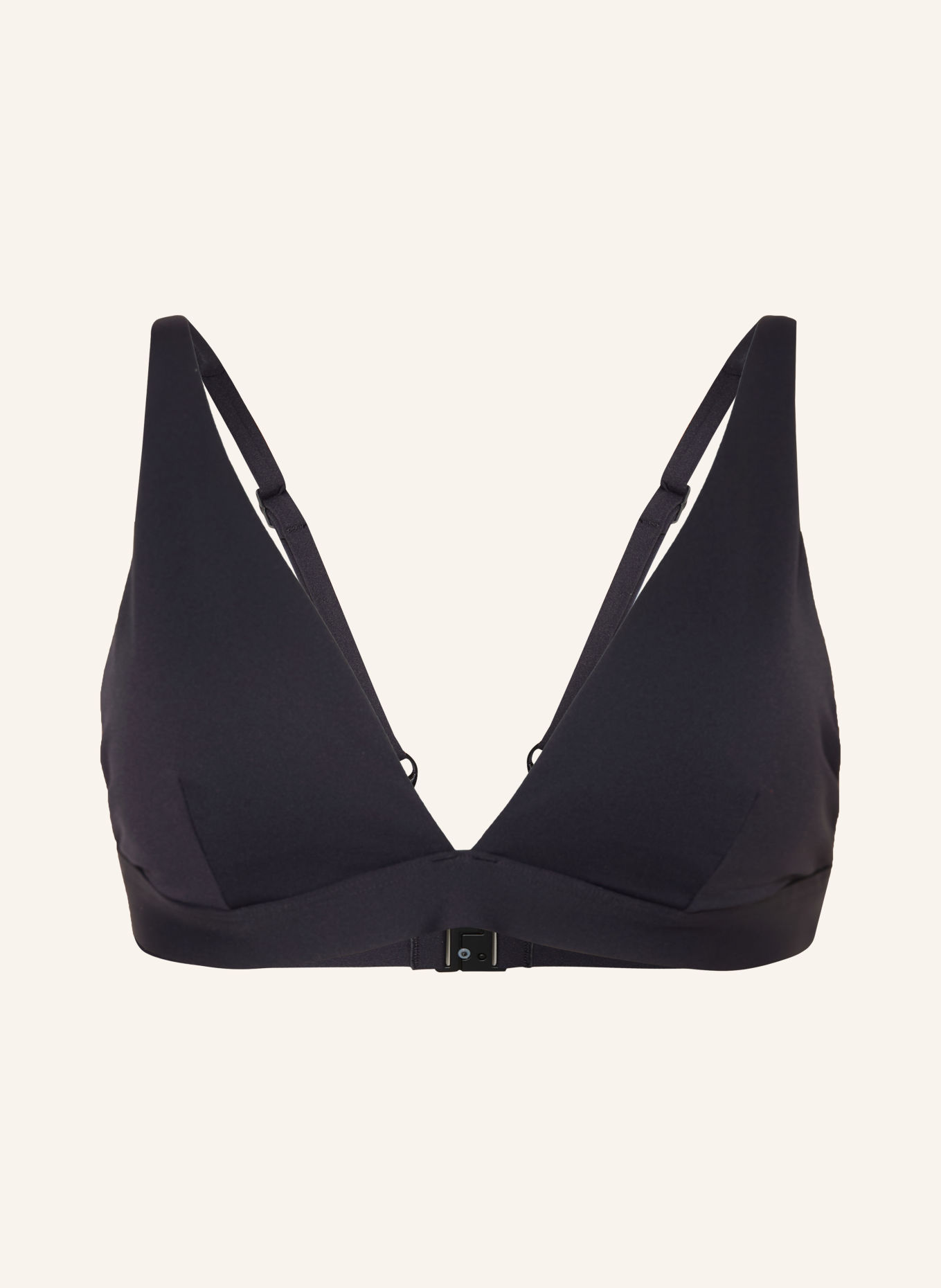 JETS Australia Triangel-bikinitop SMOOTH: ZWART