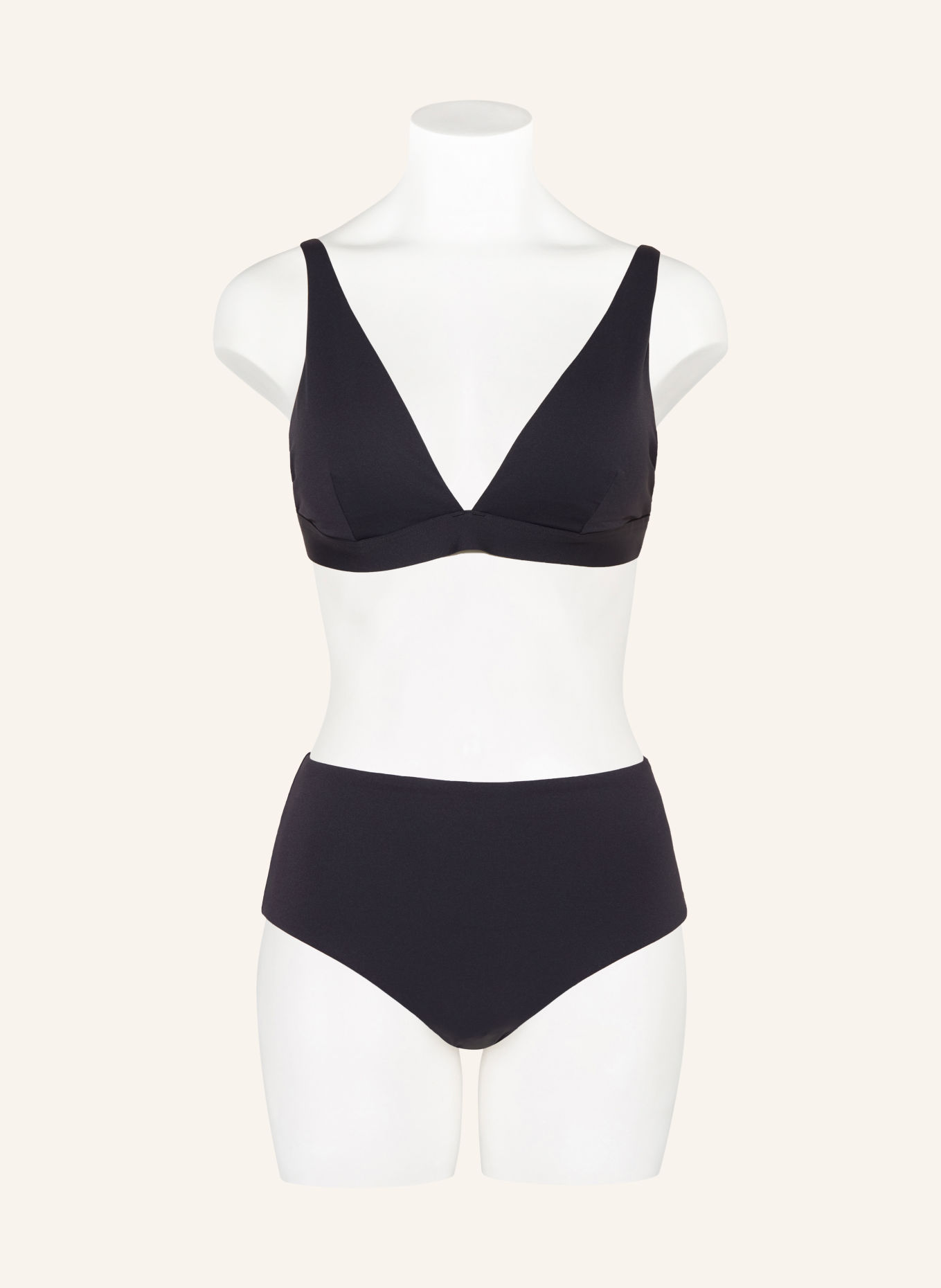 JETS Australia Triangel-bikinitop SMOOTH: ZWART
