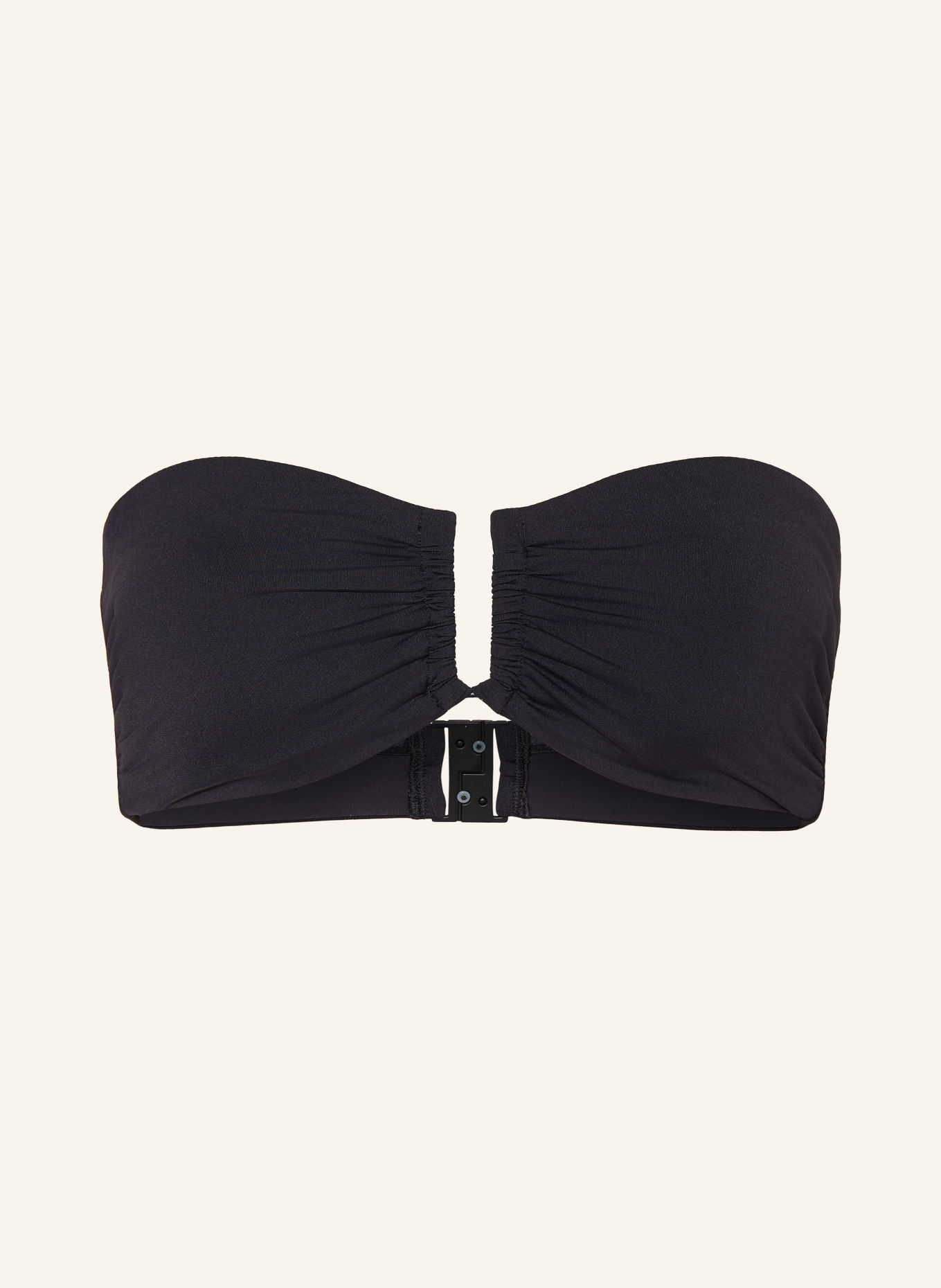 JETS Australia SMOOTH Bandeau bikini top: BLACK