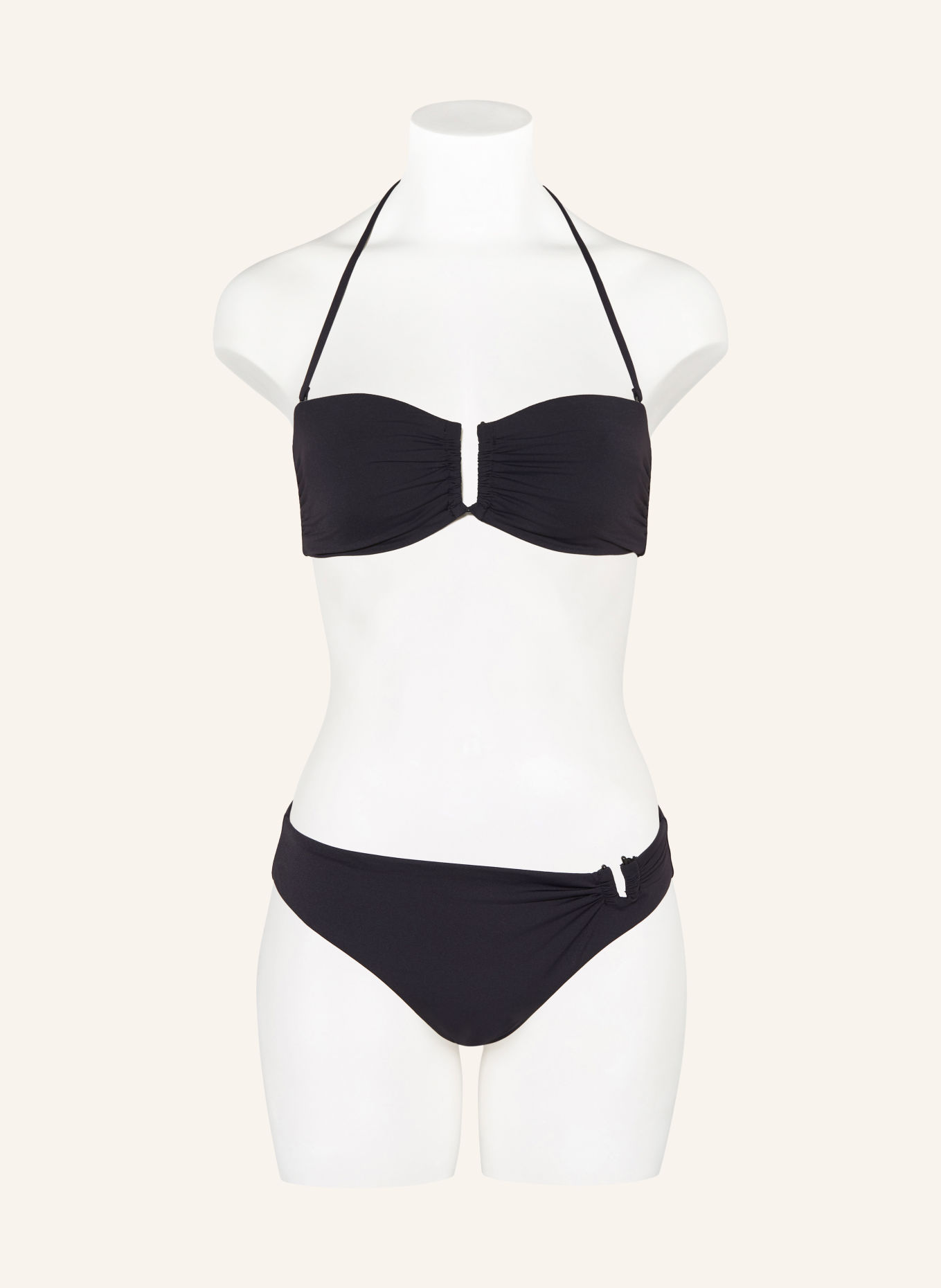 JETS Australia SMOOTH Bandeau bikini top: BLACK