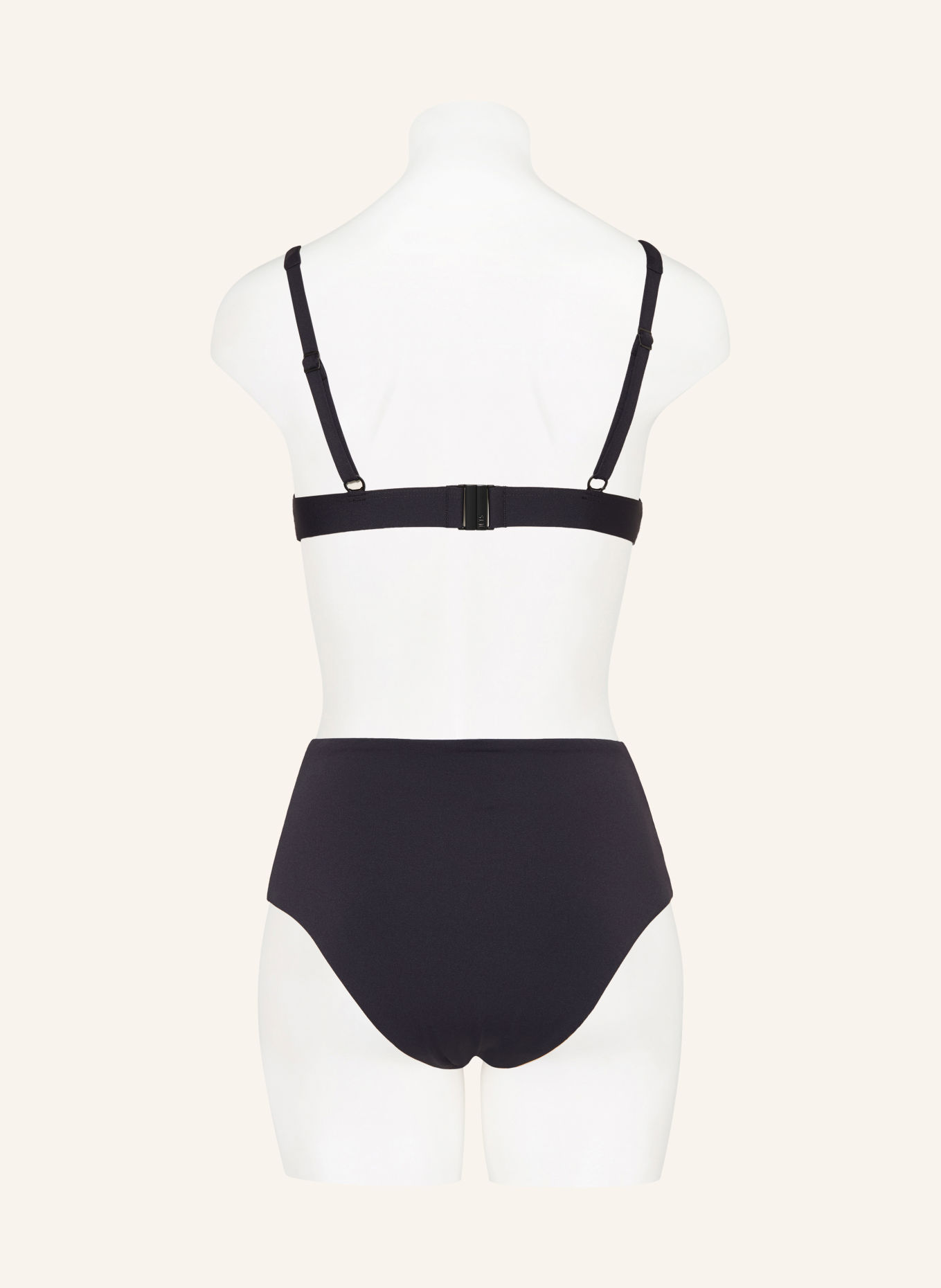 JETS Australia High-Waist-Bikini-Hose SMOOTH: SCHWARZ