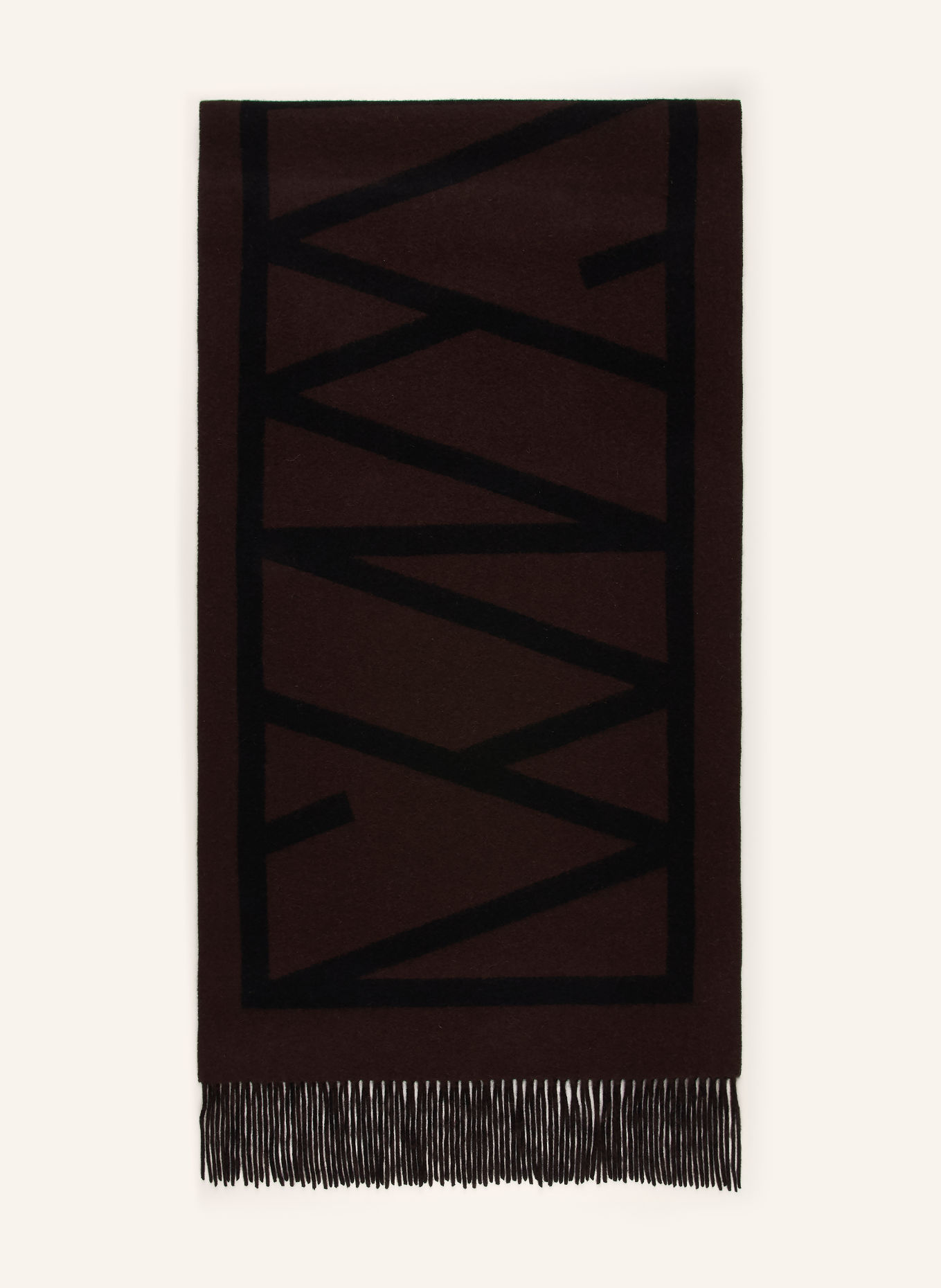 InWear Écharpe MYRTHEIW: MARRON FONCÉ / NOIR