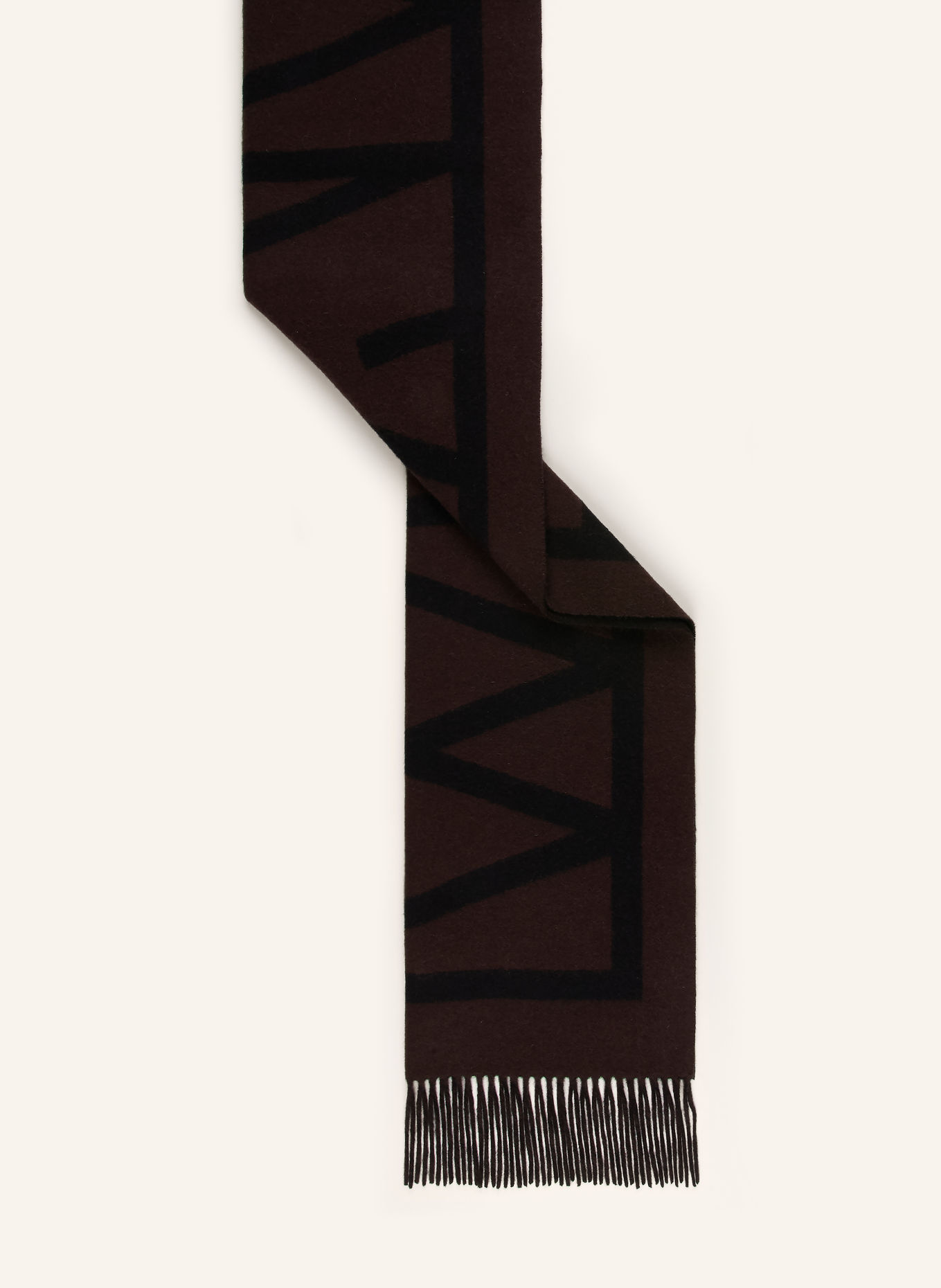 InWear Écharpe MYRTHEIW: MARRON FONCÉ / NOIR