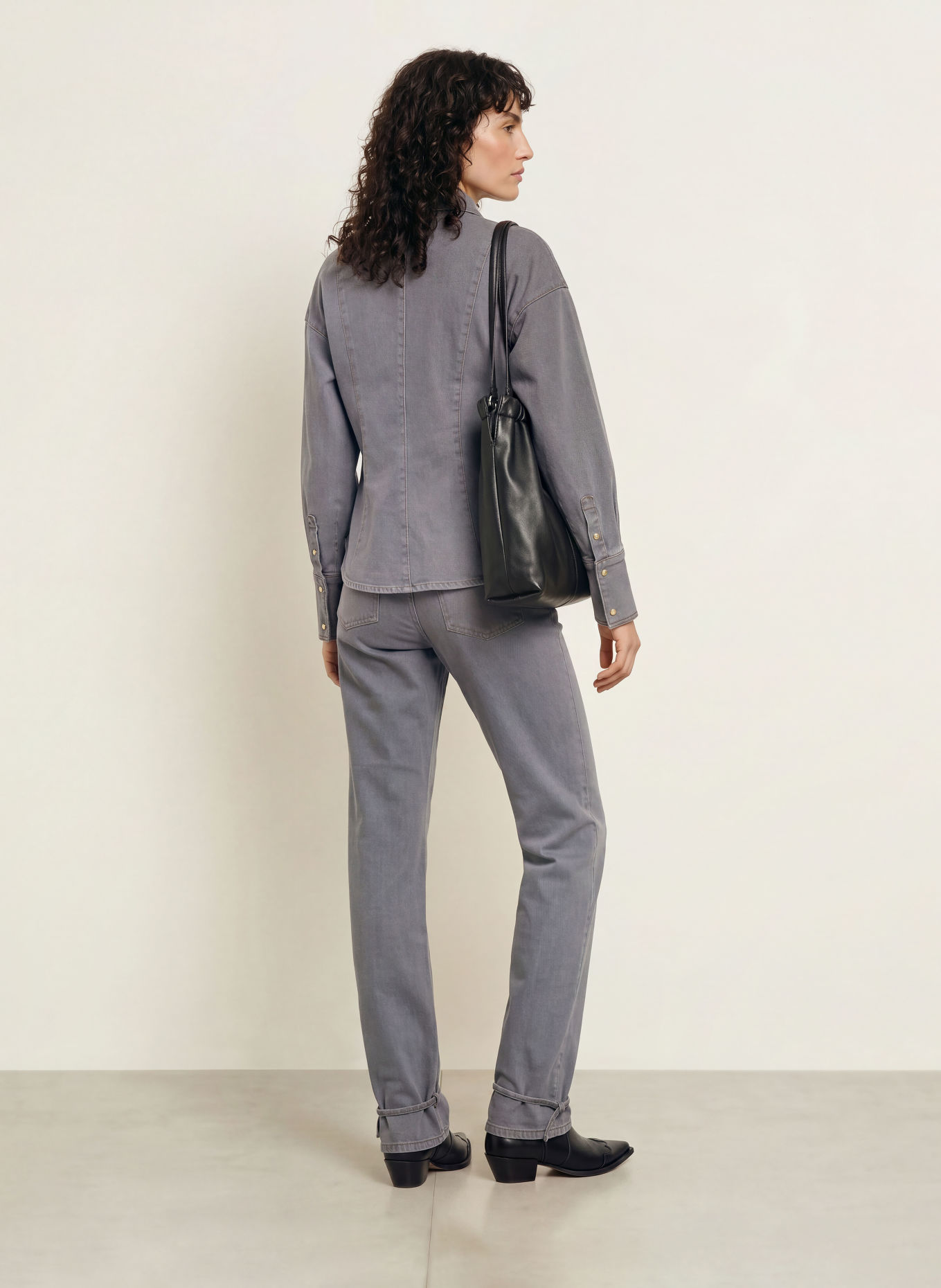 InWear Wide leg jeans HARUKIIW: 900012504 MEDIUM GREY WASH DENIM