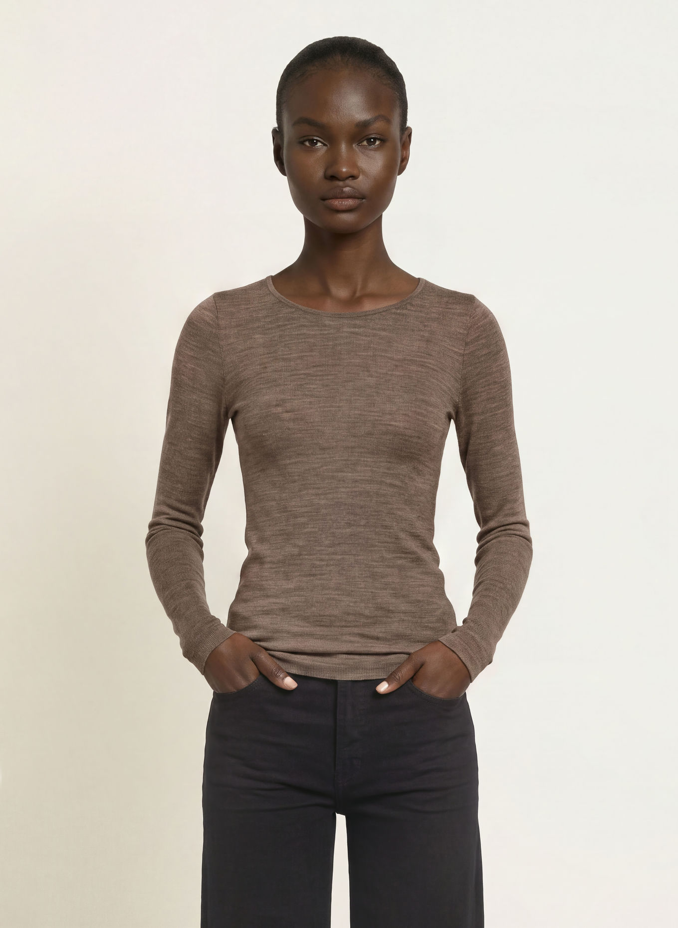 InWear FANGIW Long-sleeve shirt: BROWN