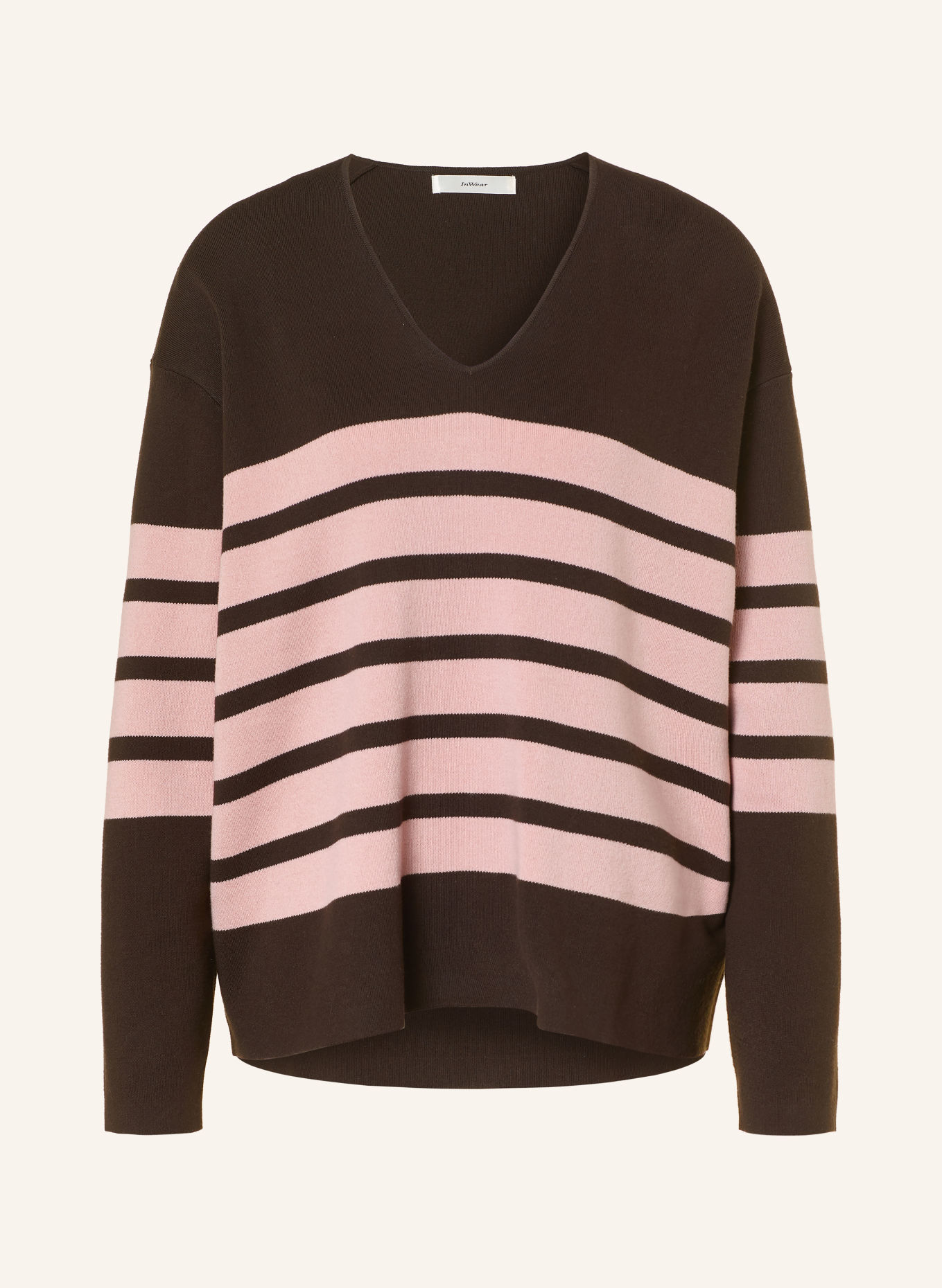 InWear Pull TILDAIW: MARRON FONCÉ / ROSE